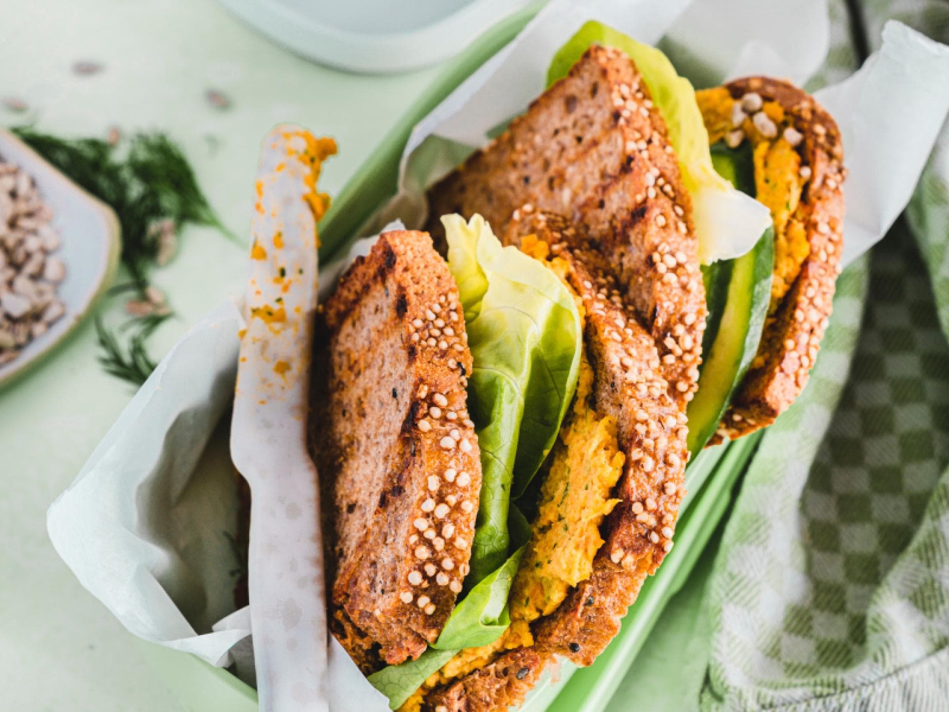 Knuspriges Gemüsesandwich 