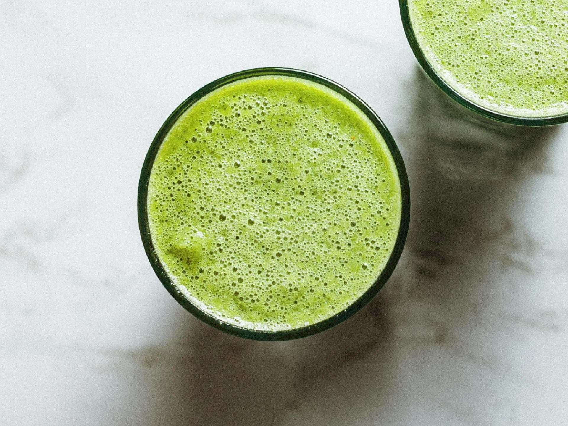 Matcha-Shake mit Mandelmilch