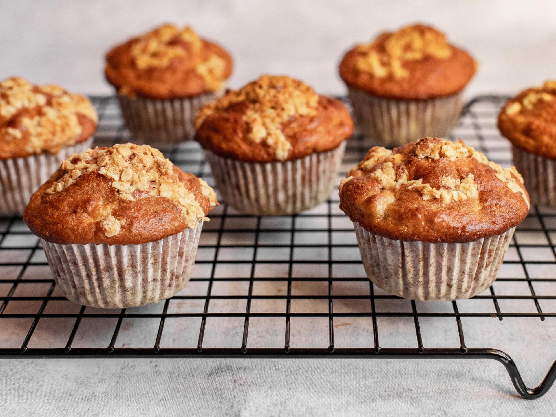 Muffins mit Haferflocken und Quark 