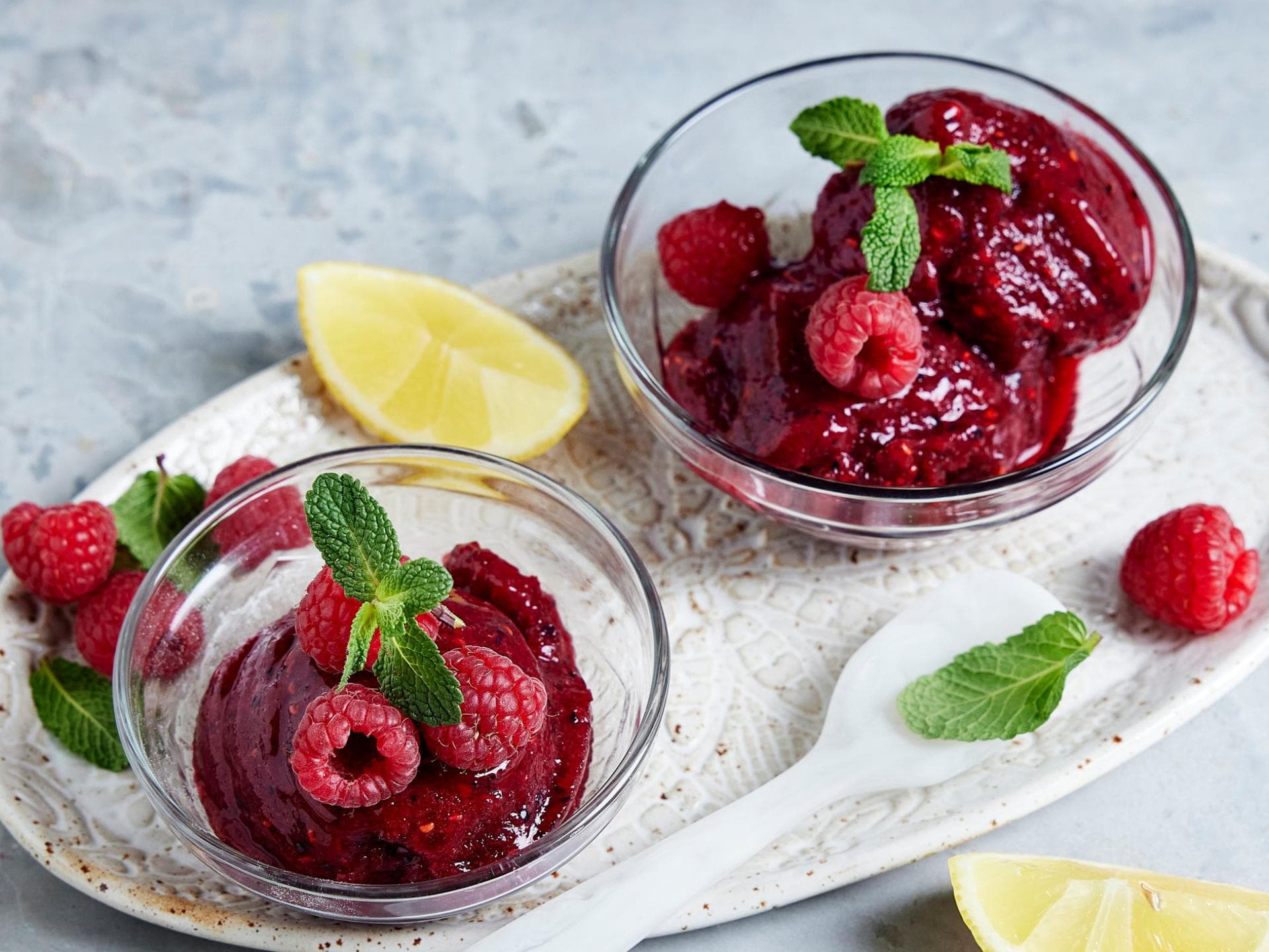 Champagner-Beeren-Sorbet Champagner-Beeren-Sorbet