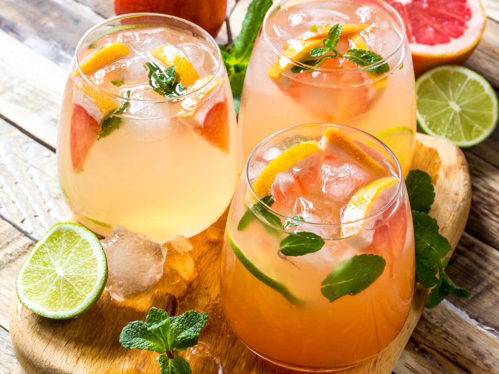 Alkoholfreie Grapefruit-Bowle Alkoholfreie Grapefruit-Bowle
