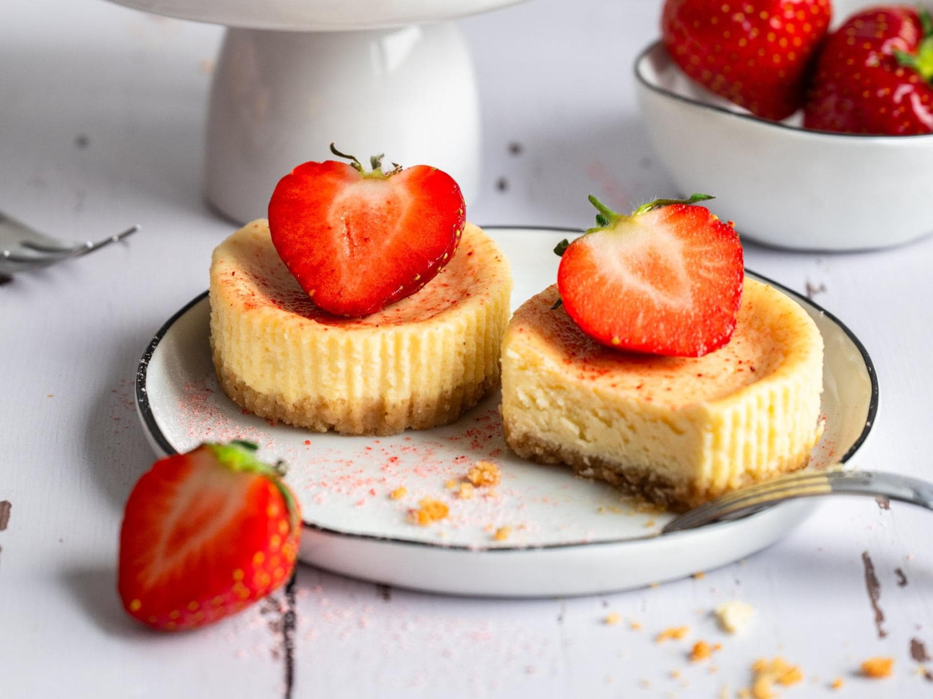 Mini-Erdbeer-Cheesecakes Mini-Erdbeer-Cheesecakes