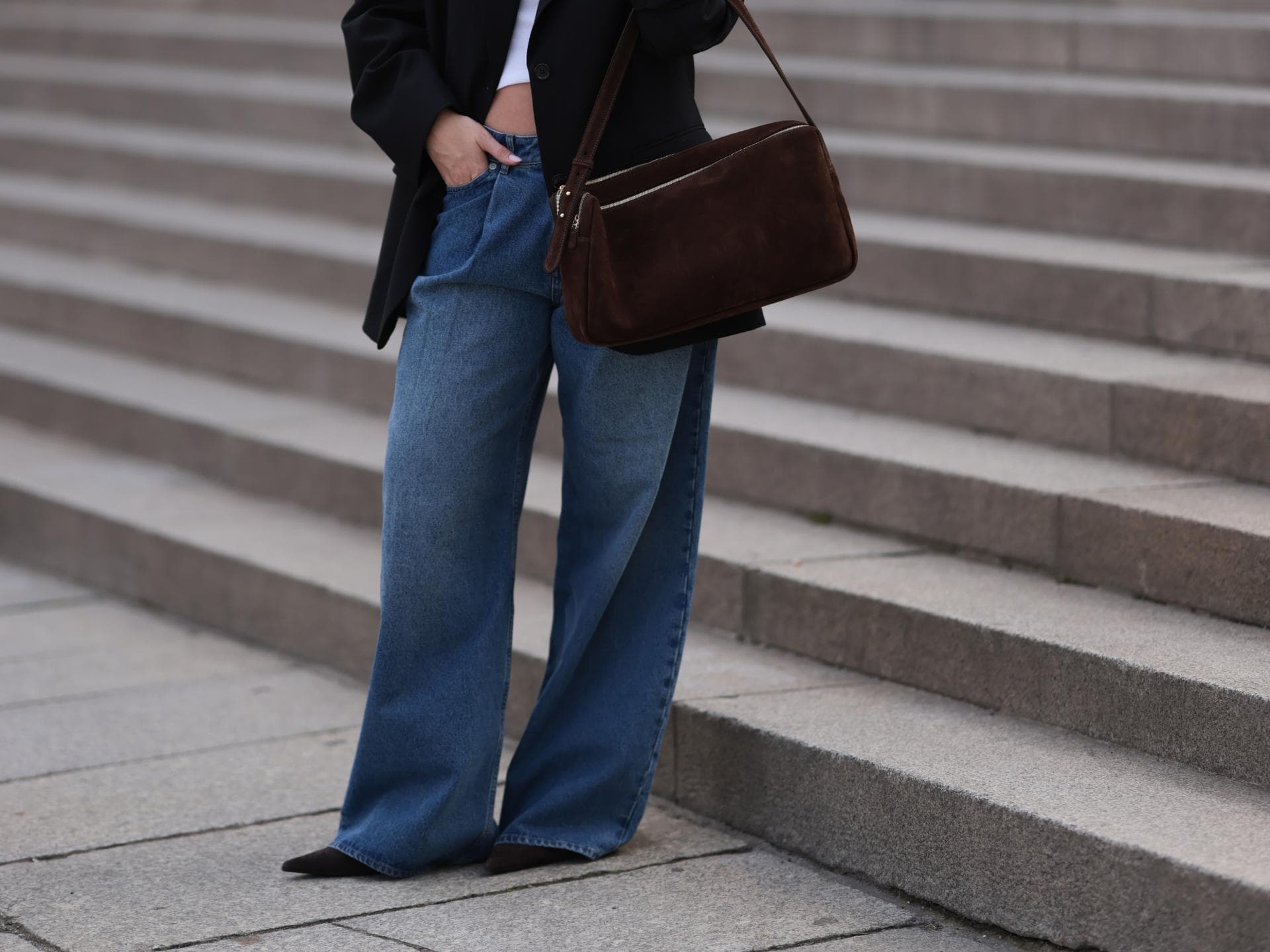 Wide Leg Jeans Streetstyle 