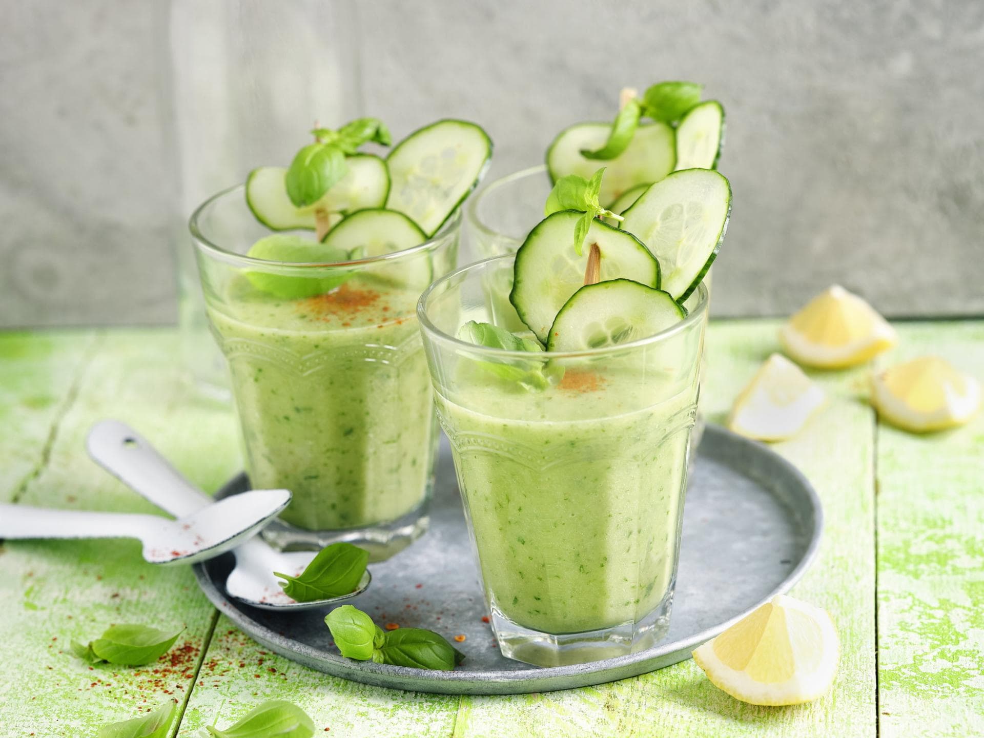 Erfrischende Gurkensuppe Erfrischende Gurkensuppe
