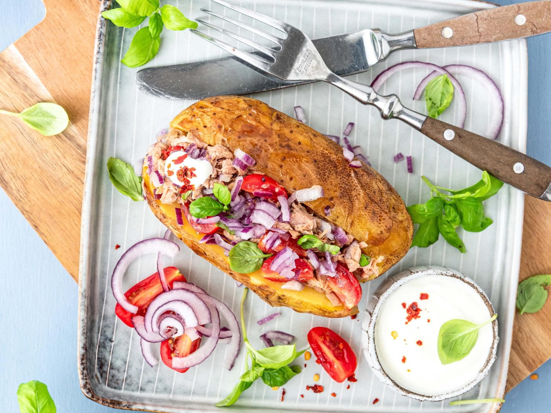 Ofenkartoffeln mit Thunfisch 