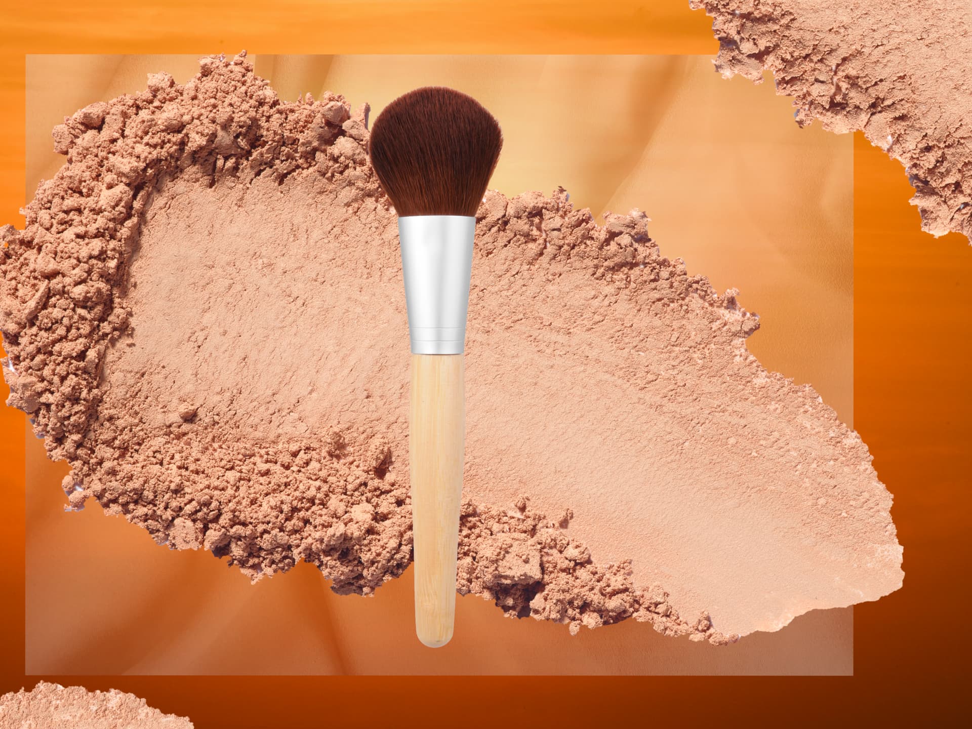 Puder mit Lichtschutzfaktor