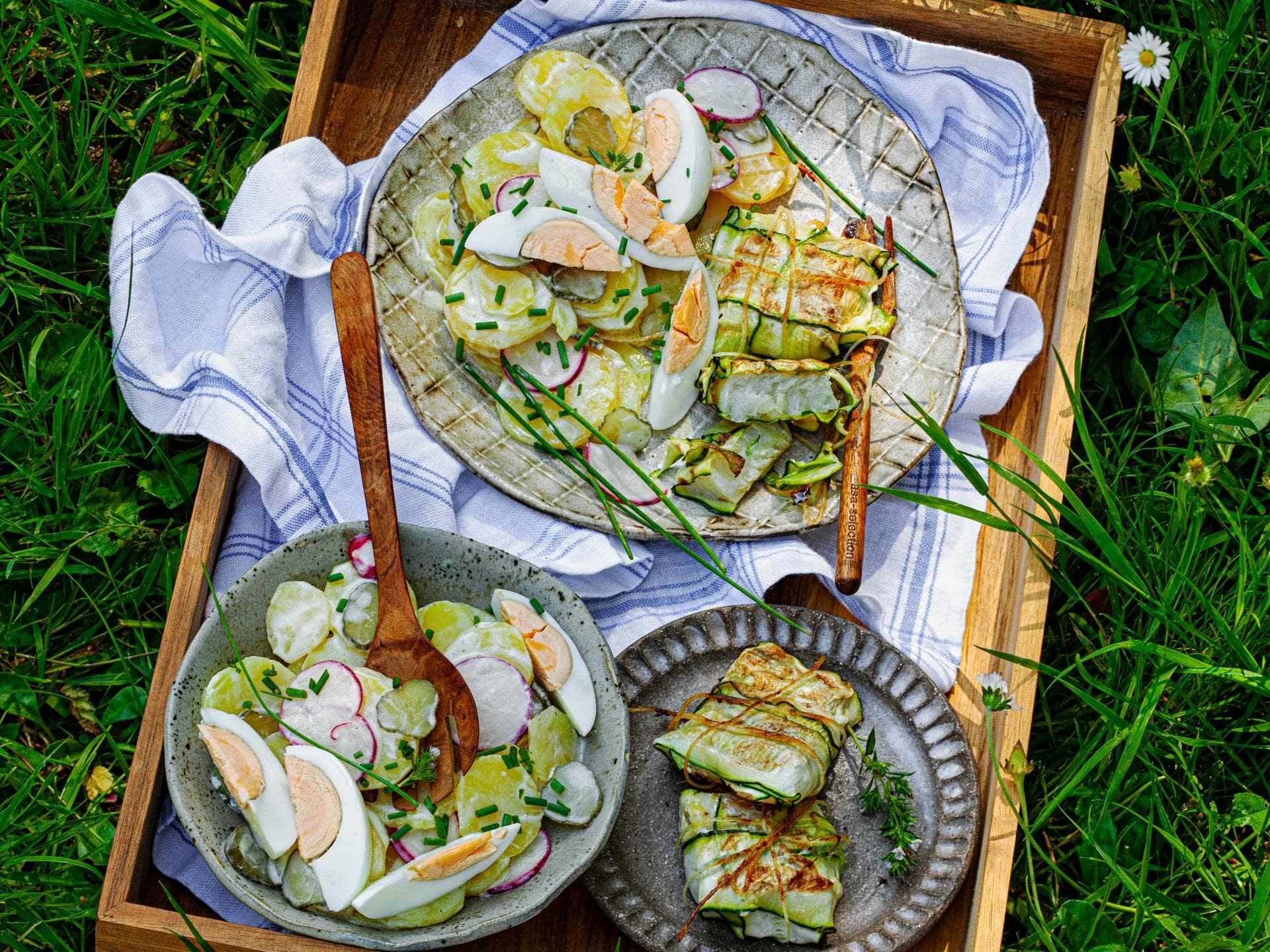 Seelachs-Zucchini-Päckchen Seelachs-Zucchini-Päckchen