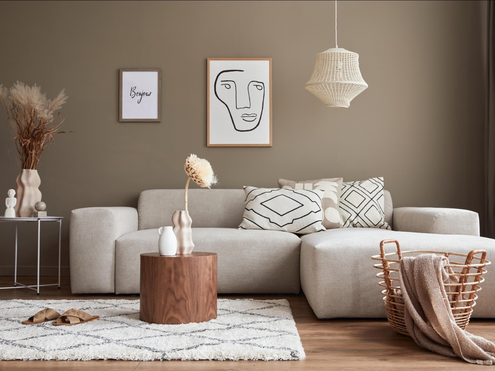 Ein stylisches Wohnzimmer