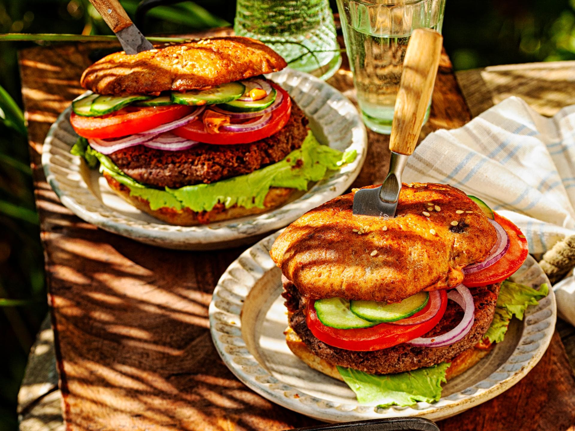 Veggie-Burger vom Grill Veggie-Burger vom Grill