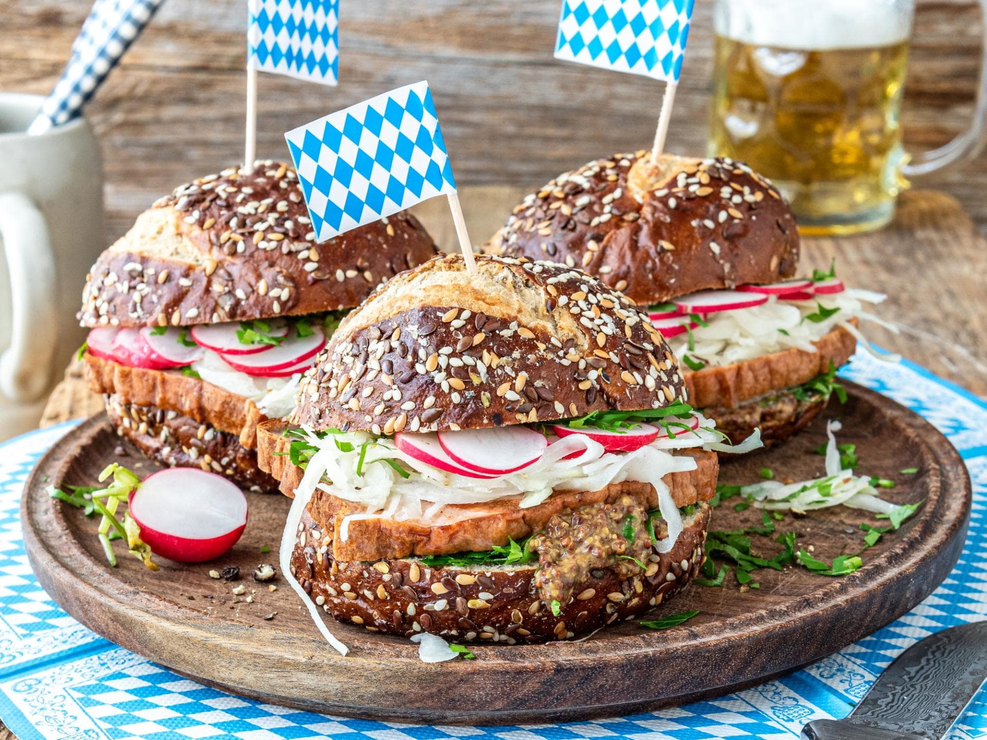 Leberkäs-Burger Leberkäs-Burger