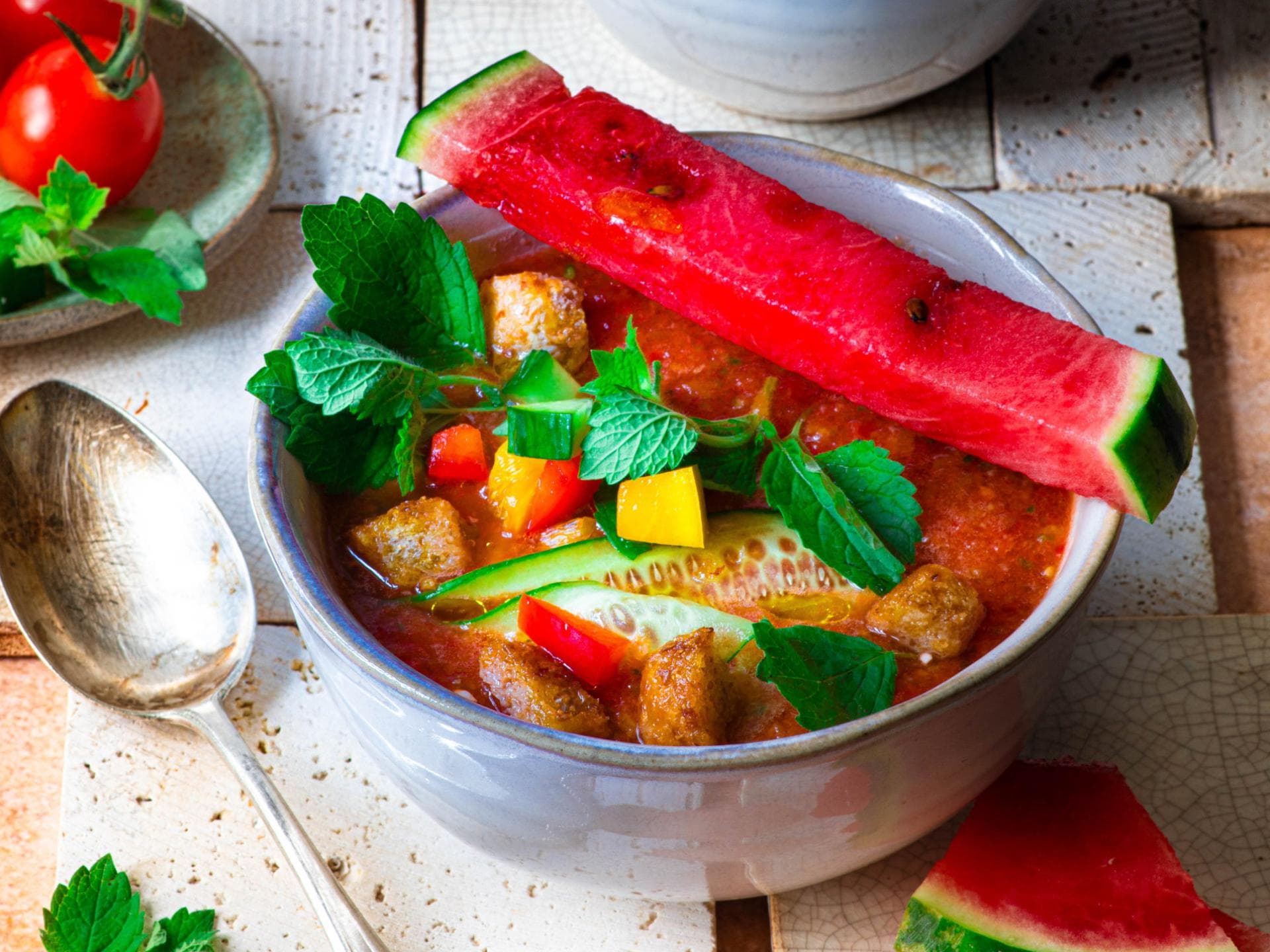 Melonen-Gazpacho Melonen-Gazpacho