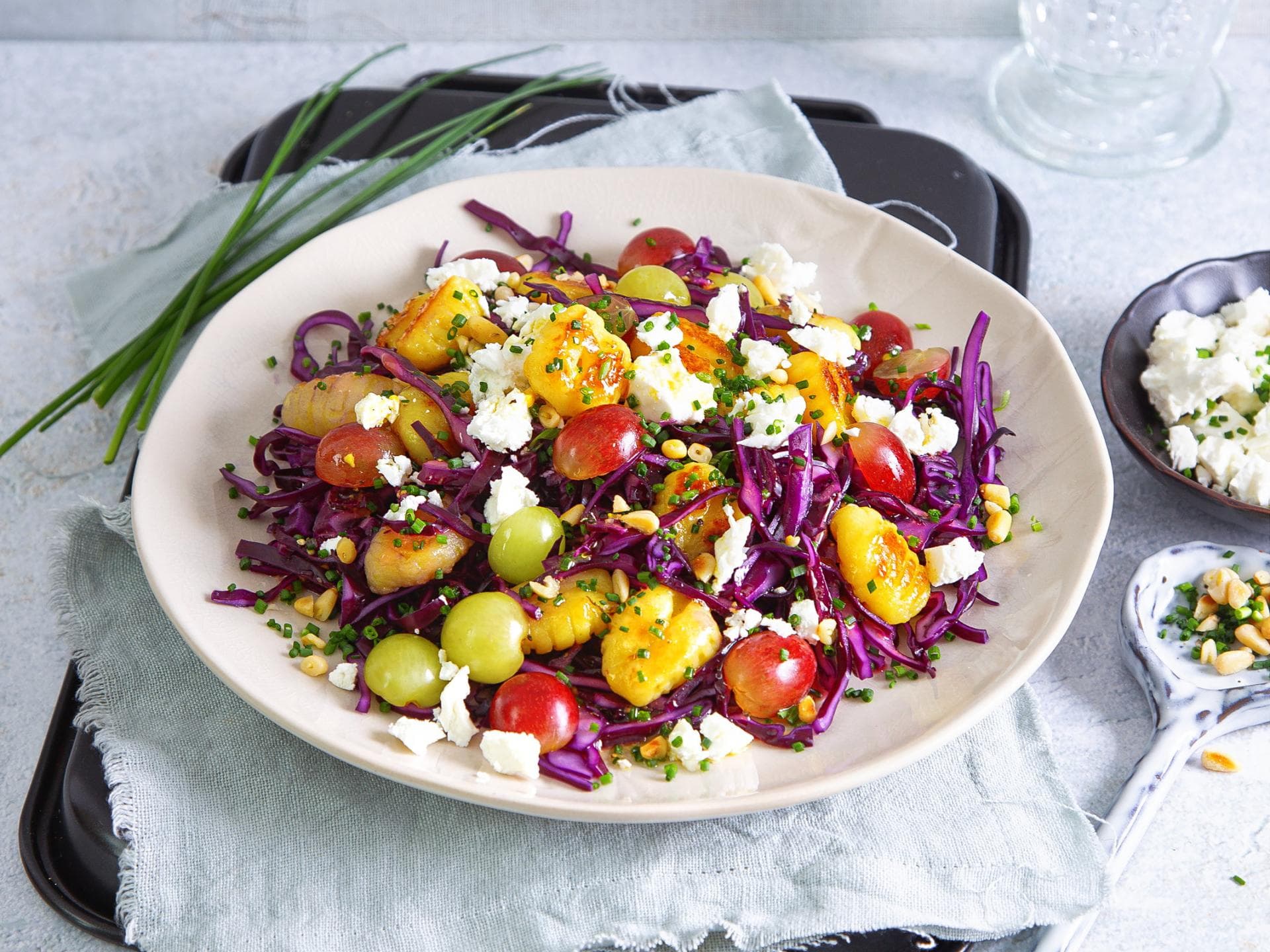 Gnocchi-Rotkohlsalat 