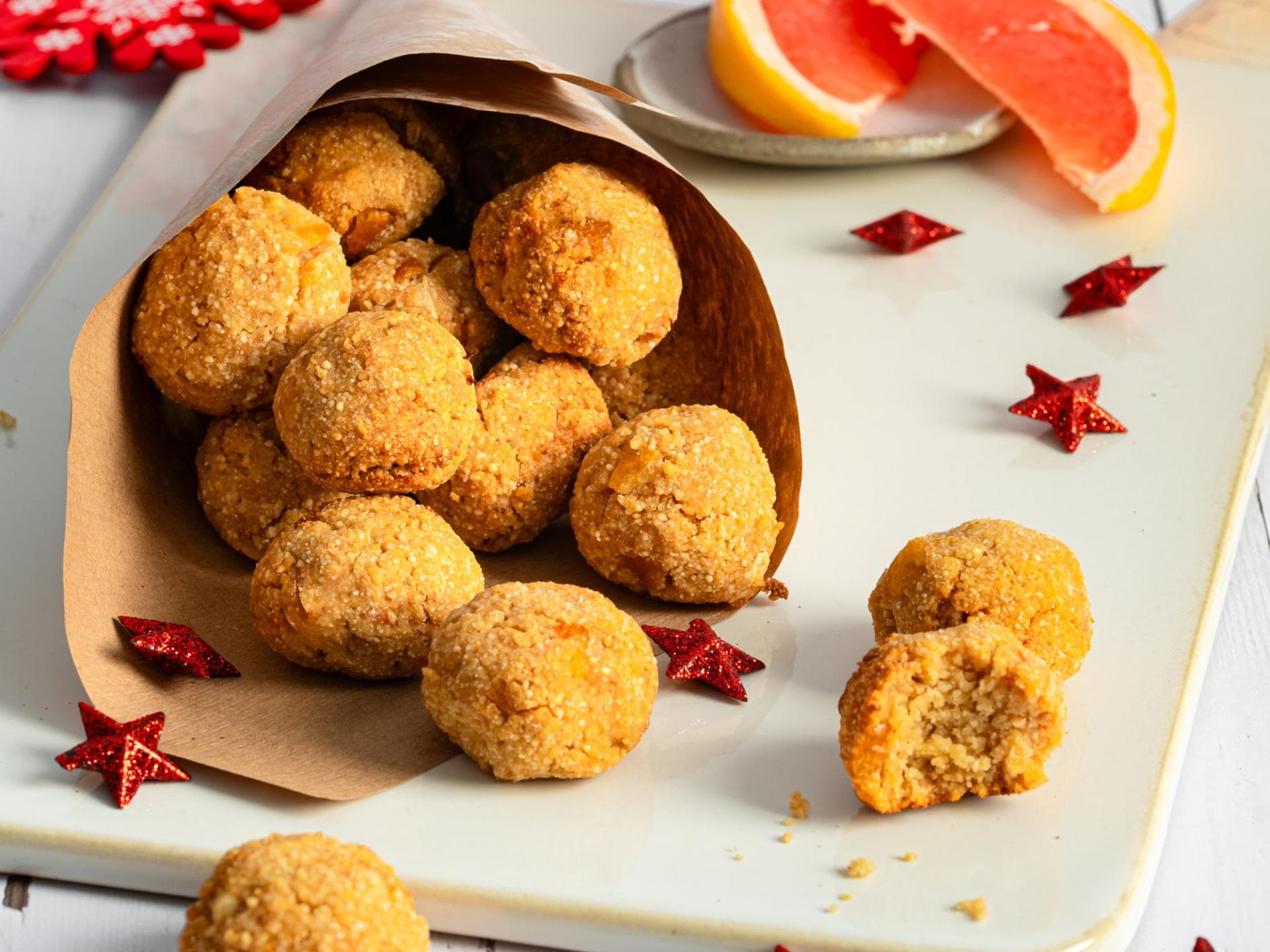 Grapefruit-Amaranth-Kugeln 