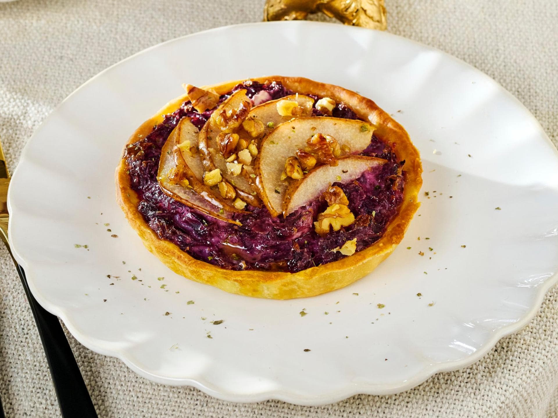 Mini-Rotkohl-Quiche Mini-Rotkohl-Quiche