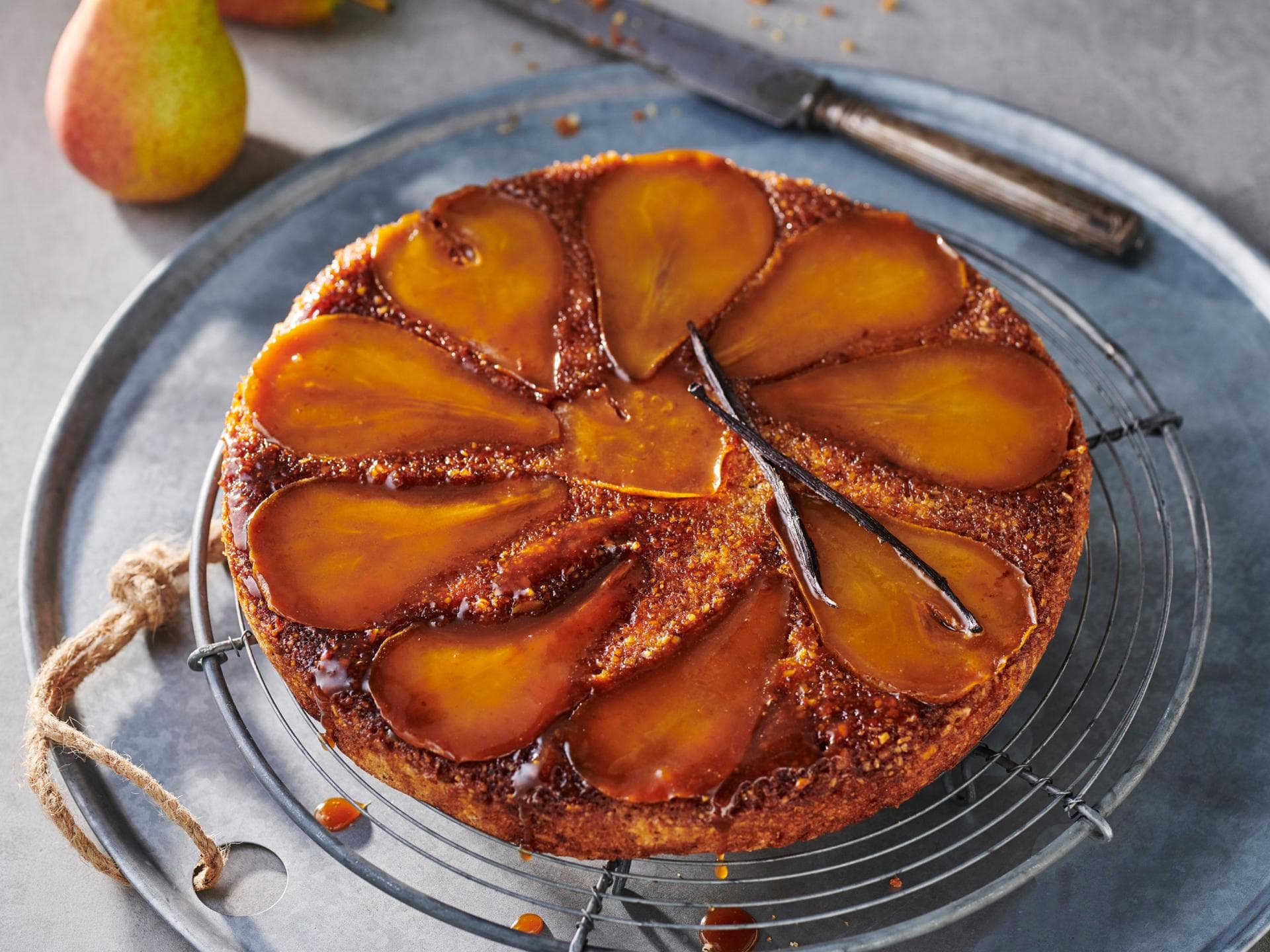 Upside-Down-Birnenkuchen 