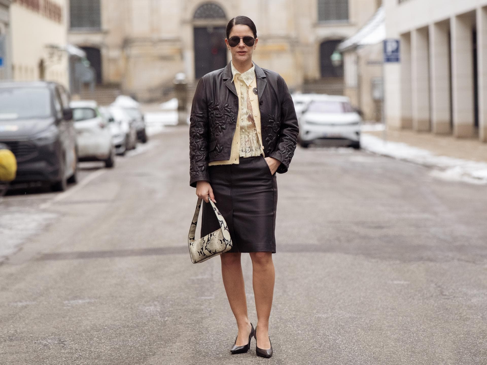 Bleistiftrock Streetstyle 