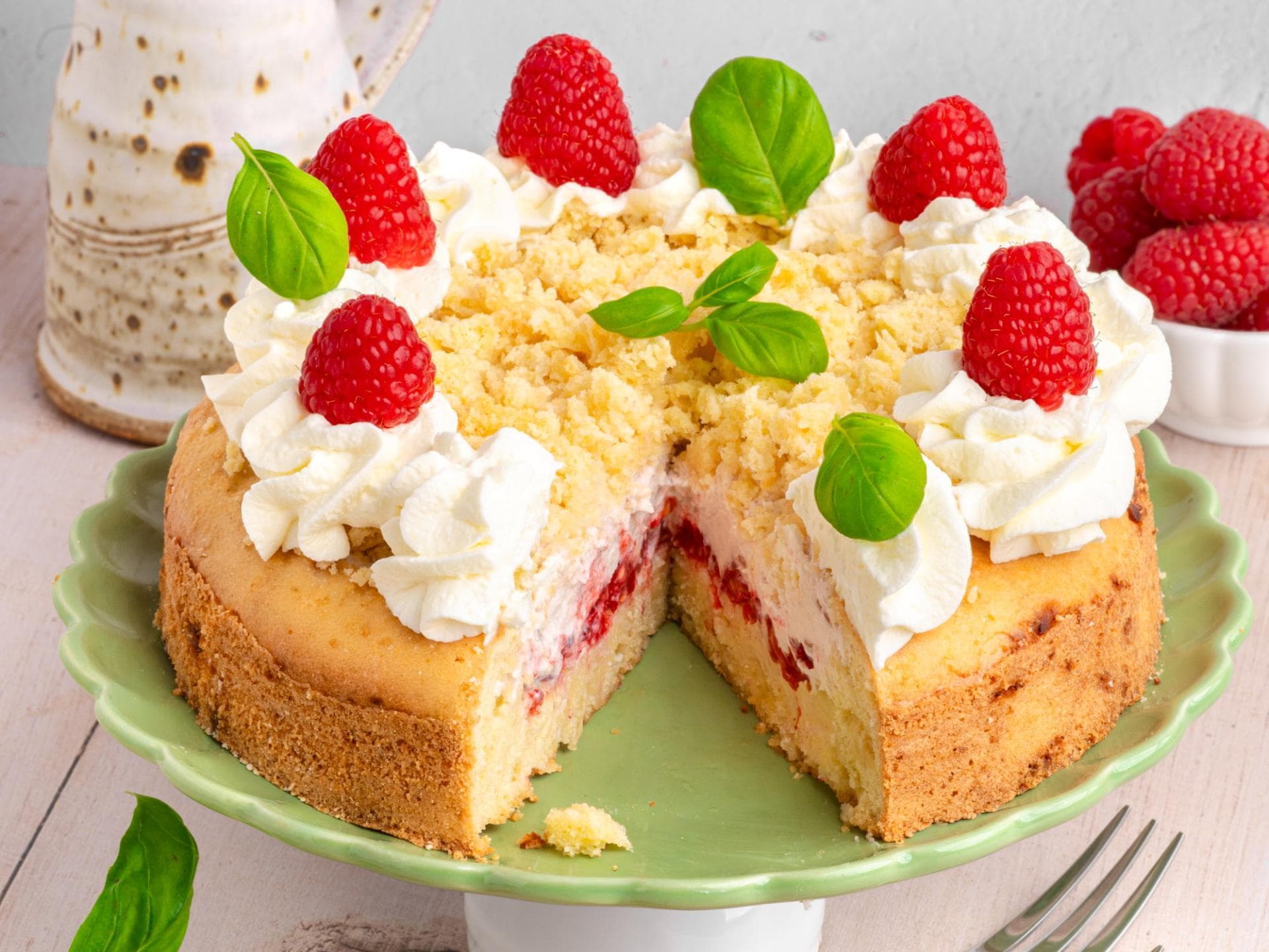 Himbeer-Schmandkuchen Himbeer-Schmandkuchen