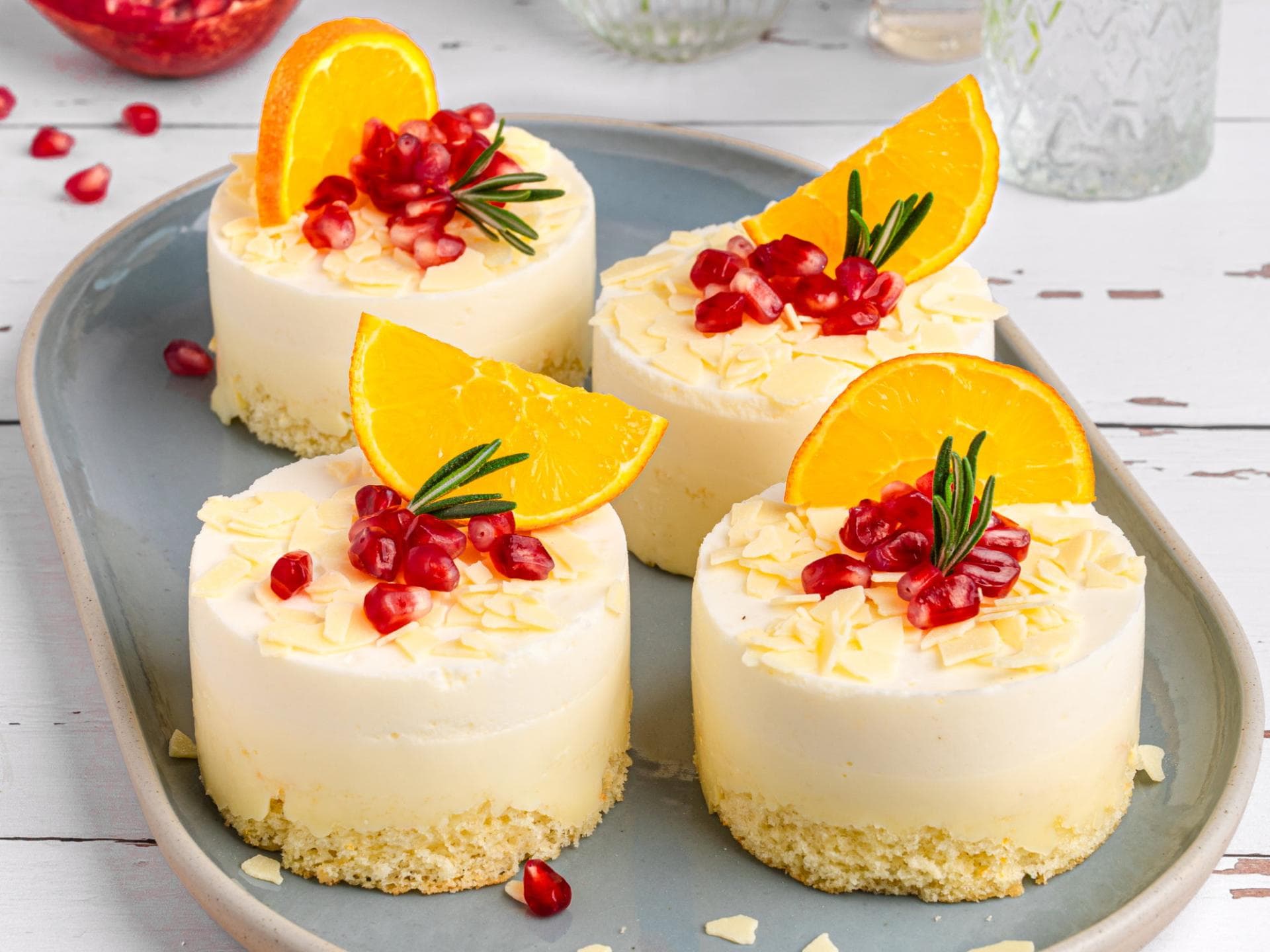 Orangen-Buttermilch-Törtchen 