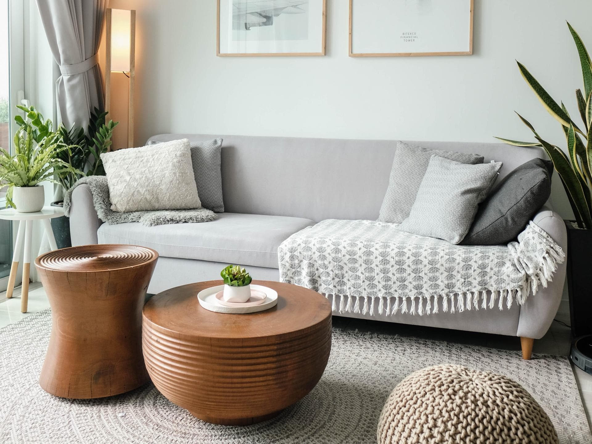 Gemütliche Wohnzimmereinrichtung