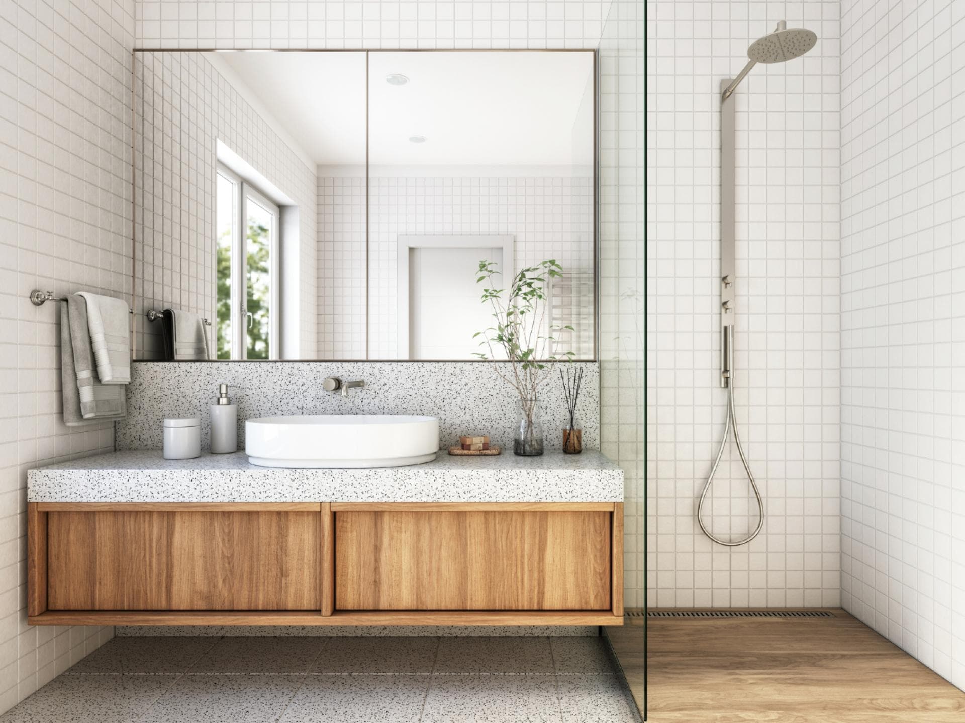 Ein modernes Badezimmer