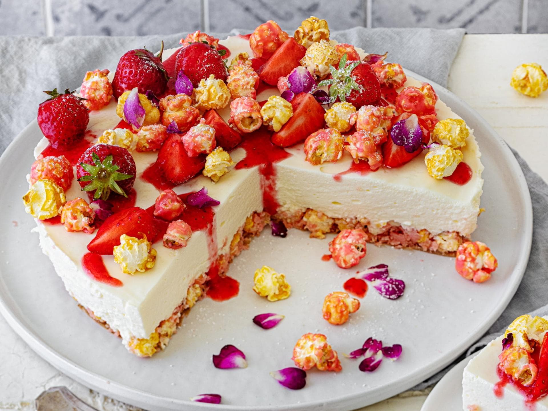 Popcorn-Torte 