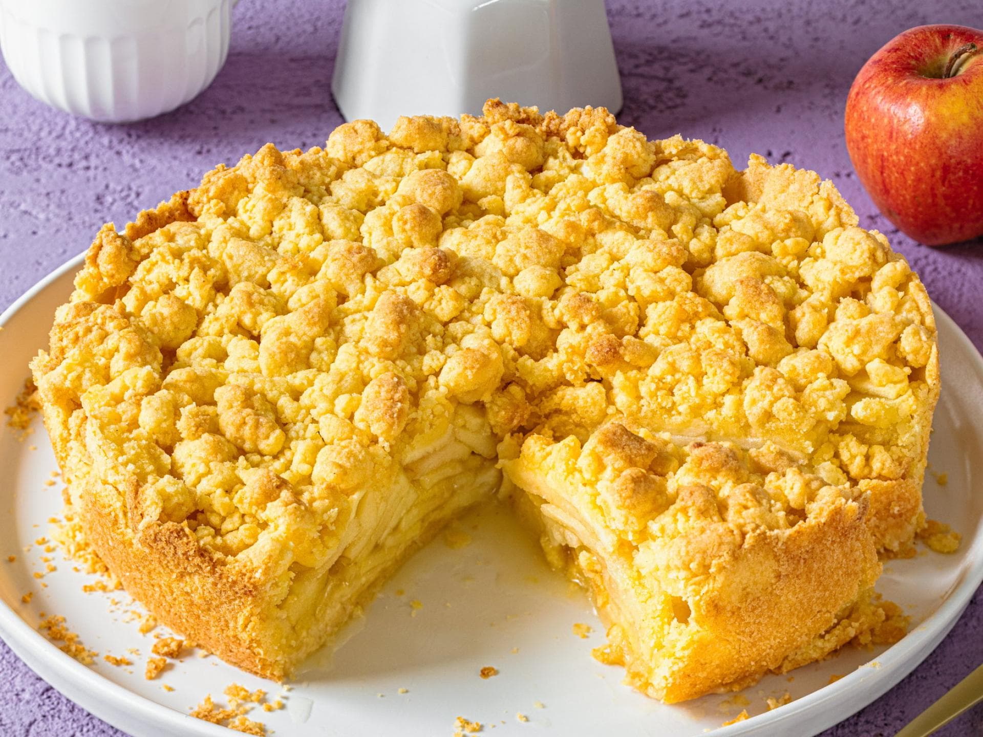 Einfacher Apfel-Streuselkuchen Einfacher Apfel-Streuselkuchen