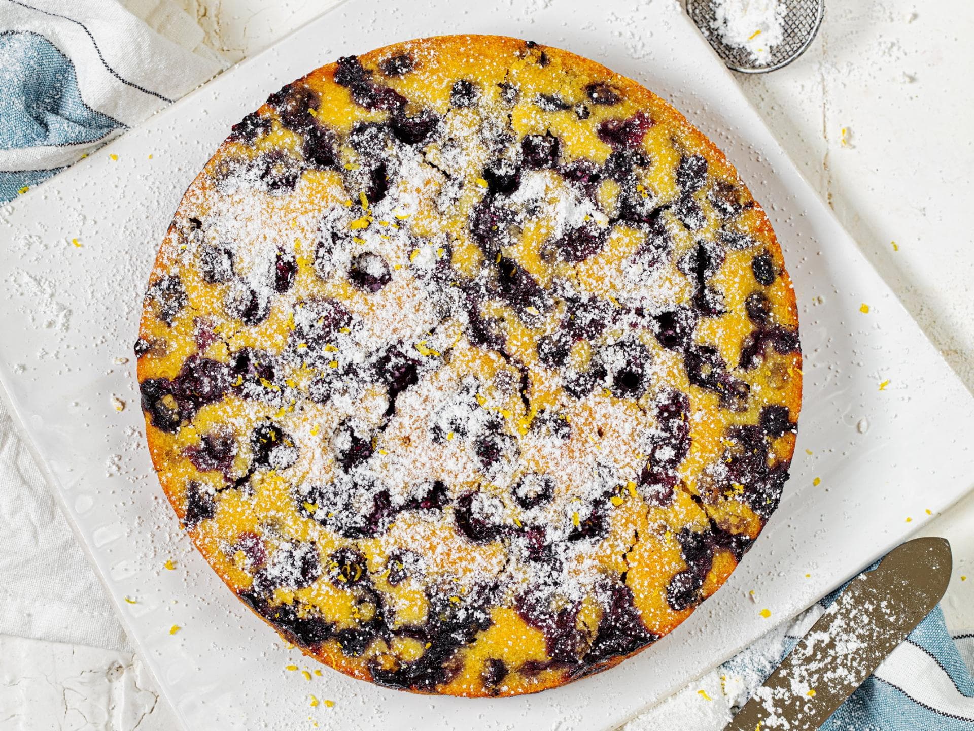 Glutenfreier Heidelbeerkuchen Glutenfreier Heidelbeerkuchen