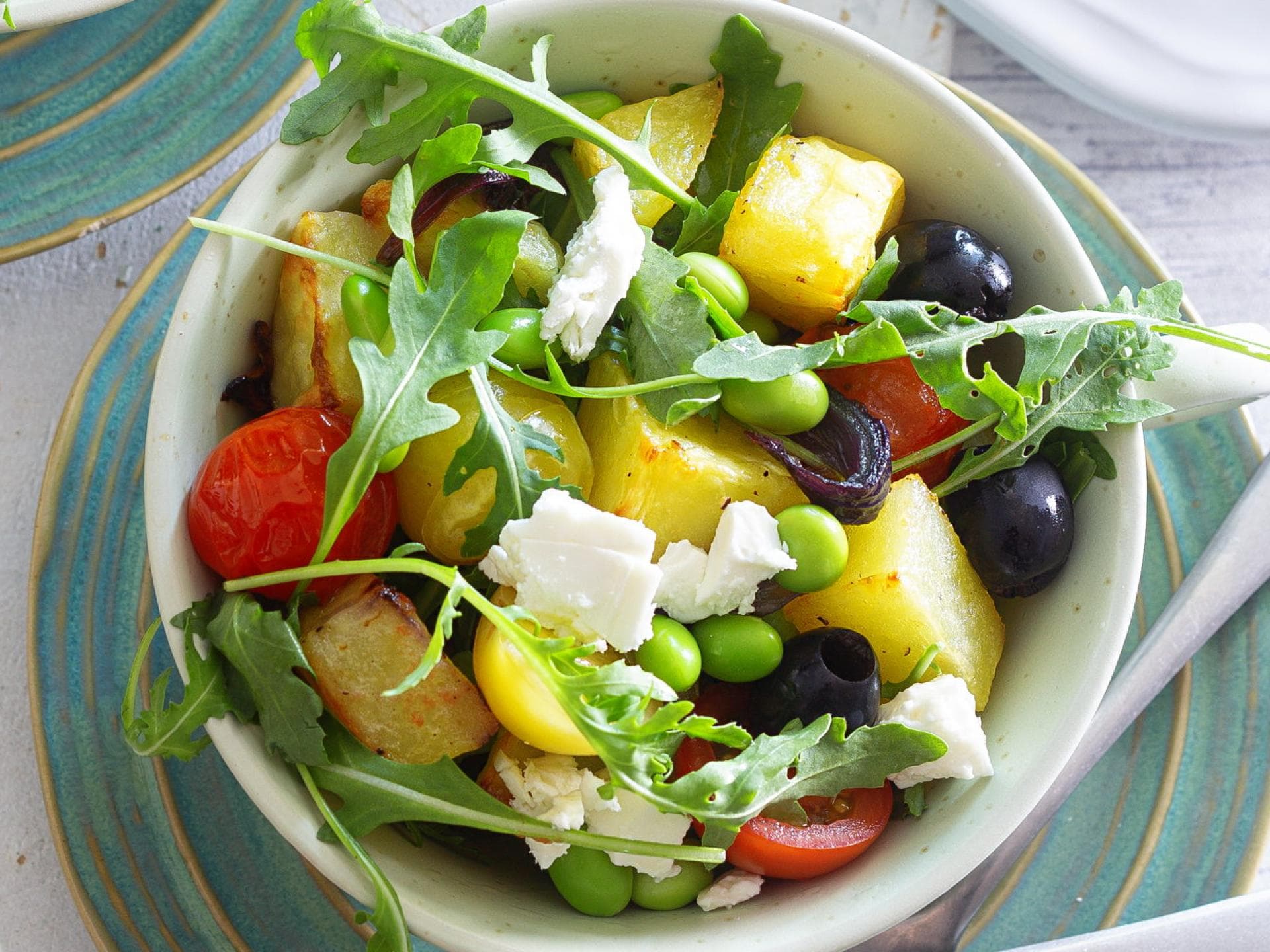 Ofenkartoffelsalat mit Feta 