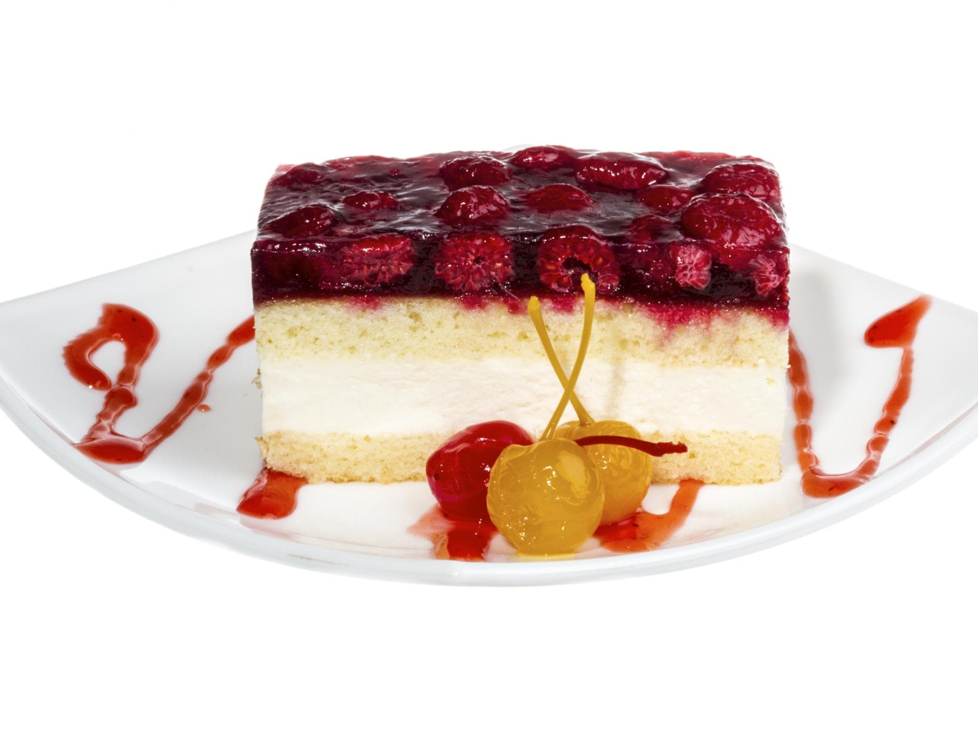 Himbeerkuchen mit feinem Biscuit, einer leckeren Cremen und fruchtigen Himbeeren Himbeerkuchen mit feinem Biscuit, einer leckeren Cremen und fruchtigen Himbeeren