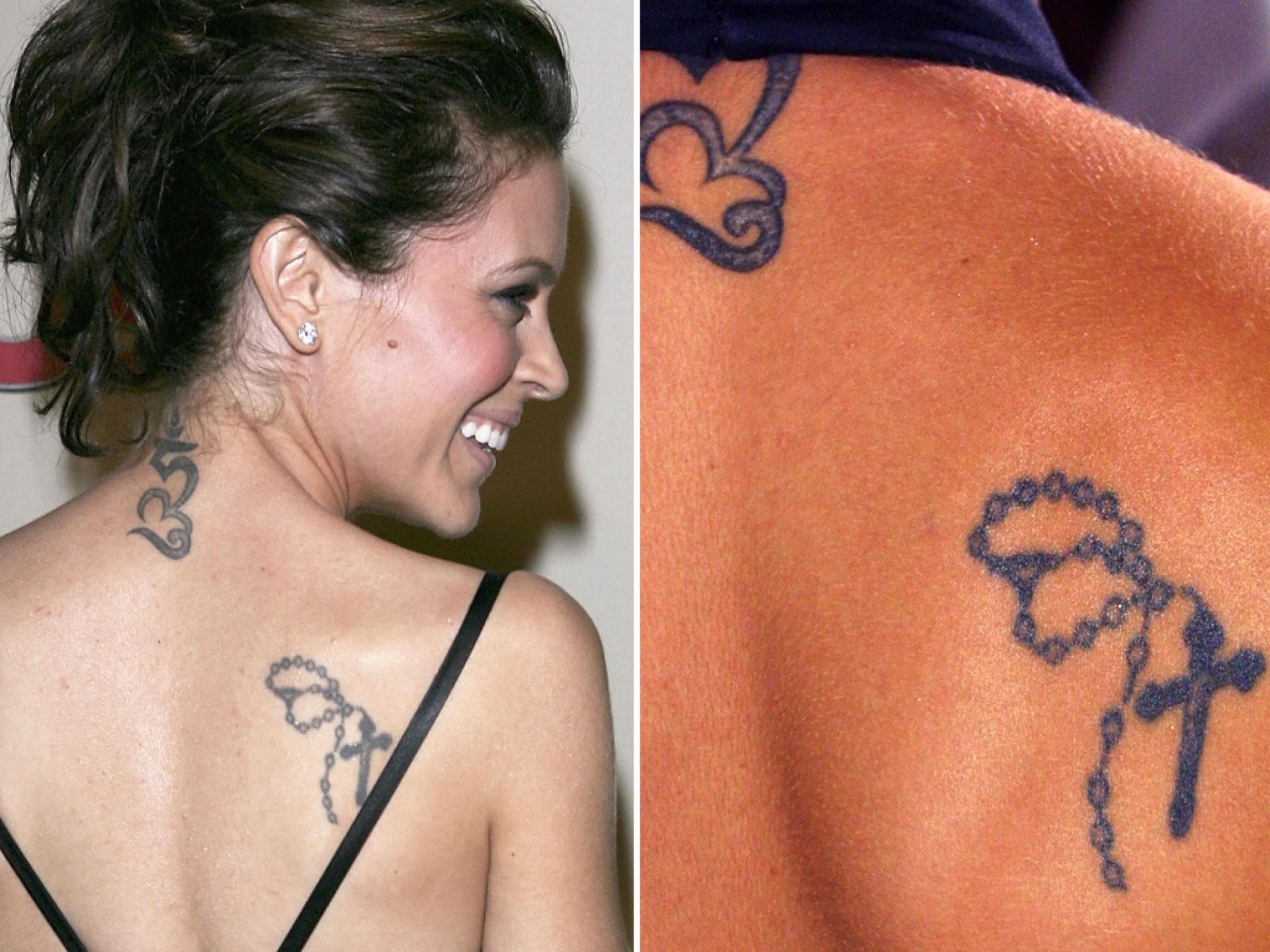 Alyssa Milano Tattoo Alyssa Milano mit ihrem Tattoo
