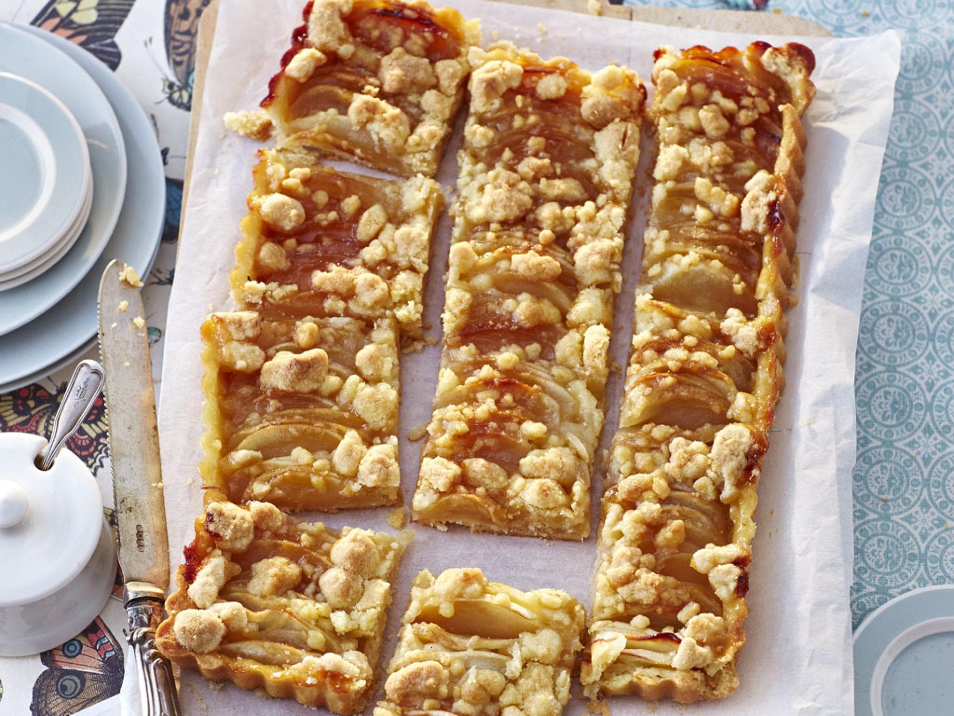Apfeltarte mit Zimtstreuseln Apfeltarte mit Zimtstreuseln