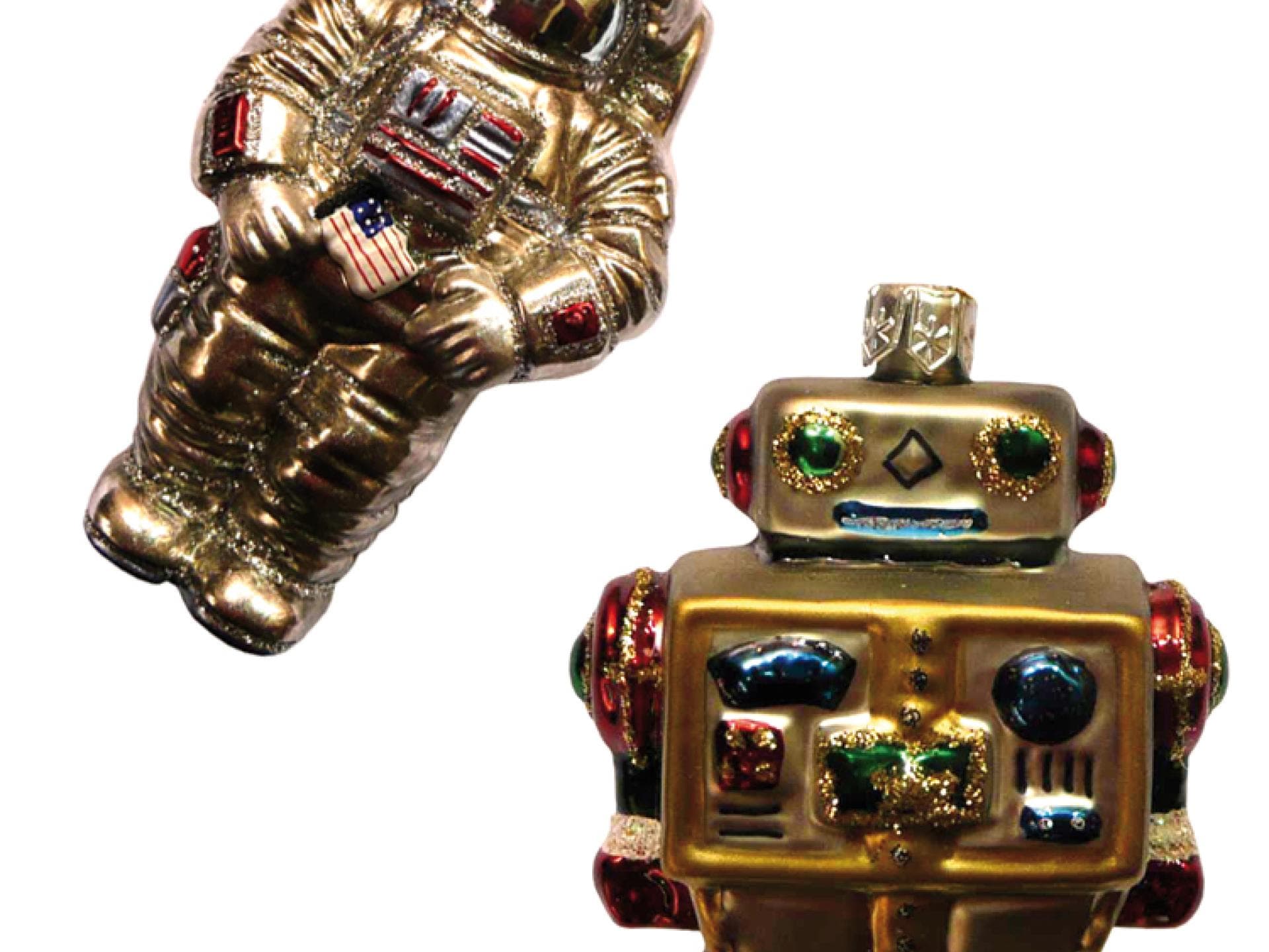 Weihnachtsdeko Roboter & Astronaut
