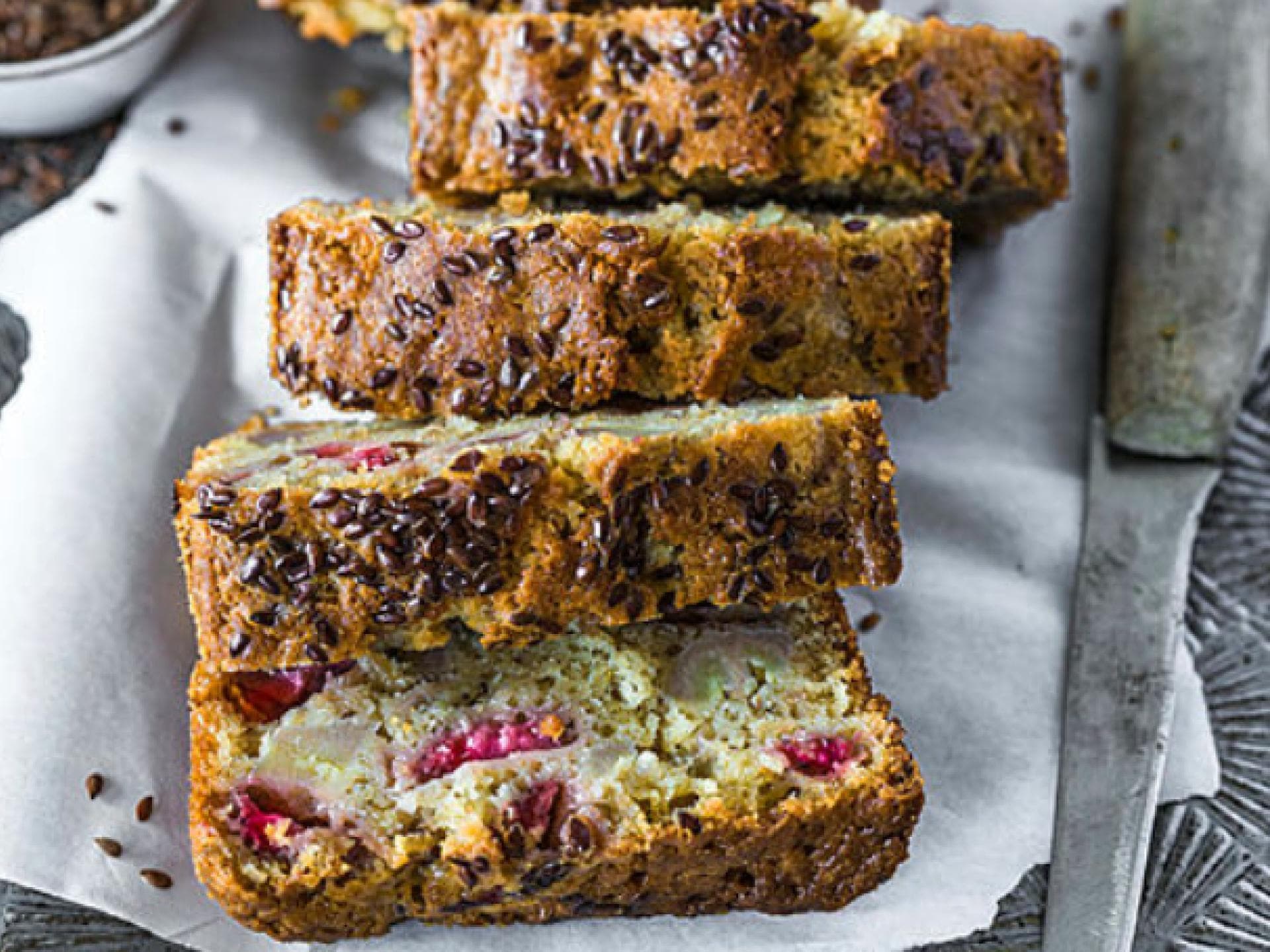 Bananenbrot mit Erdbeeren Bananenbrot mit Erdbeeren