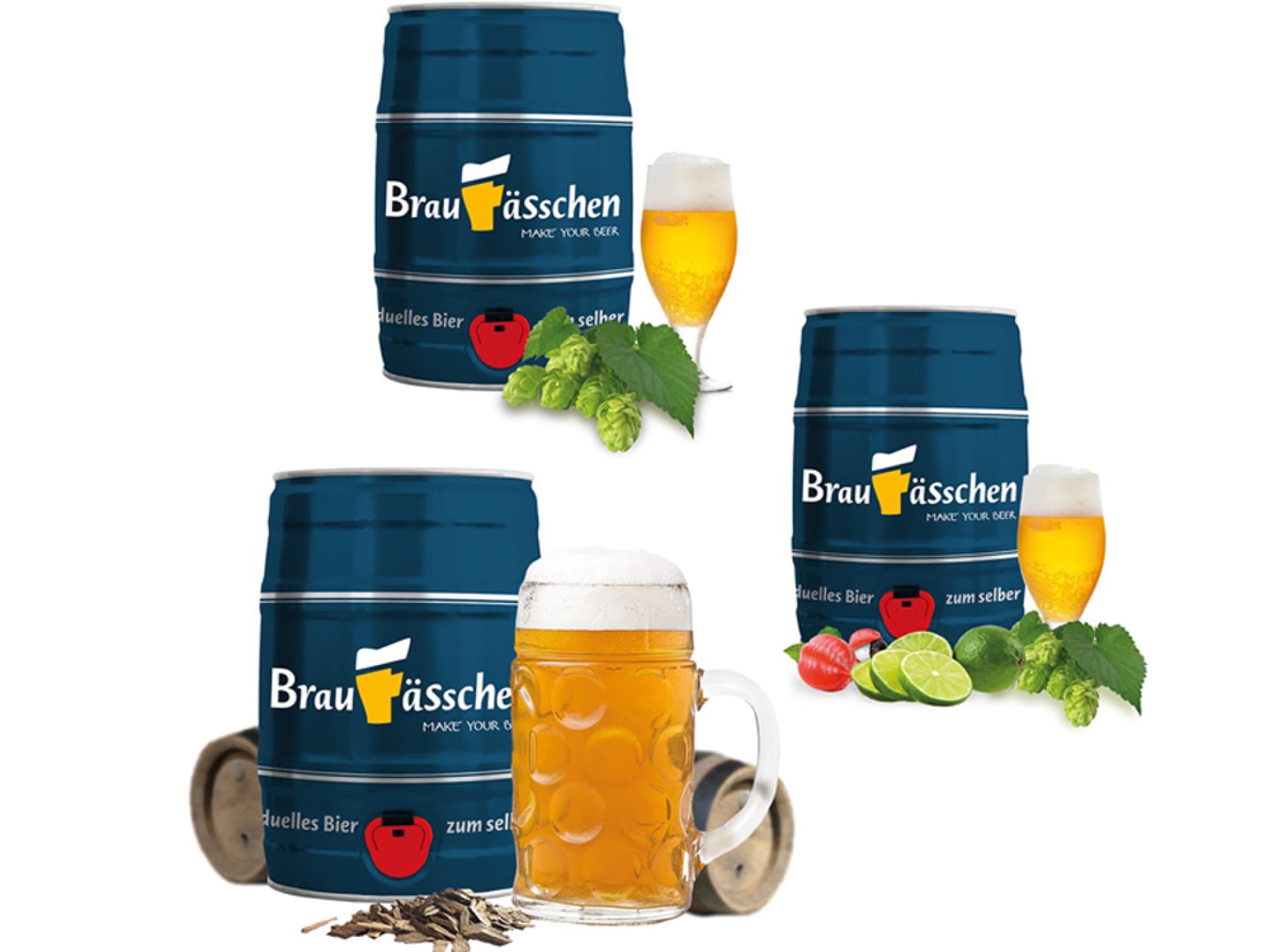 Bier selber brauen - Komplett-Set mit Fass