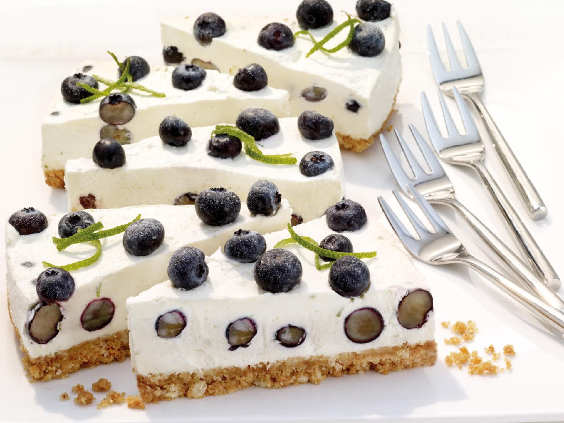 Blaubeerkuchen mit Frischkäse