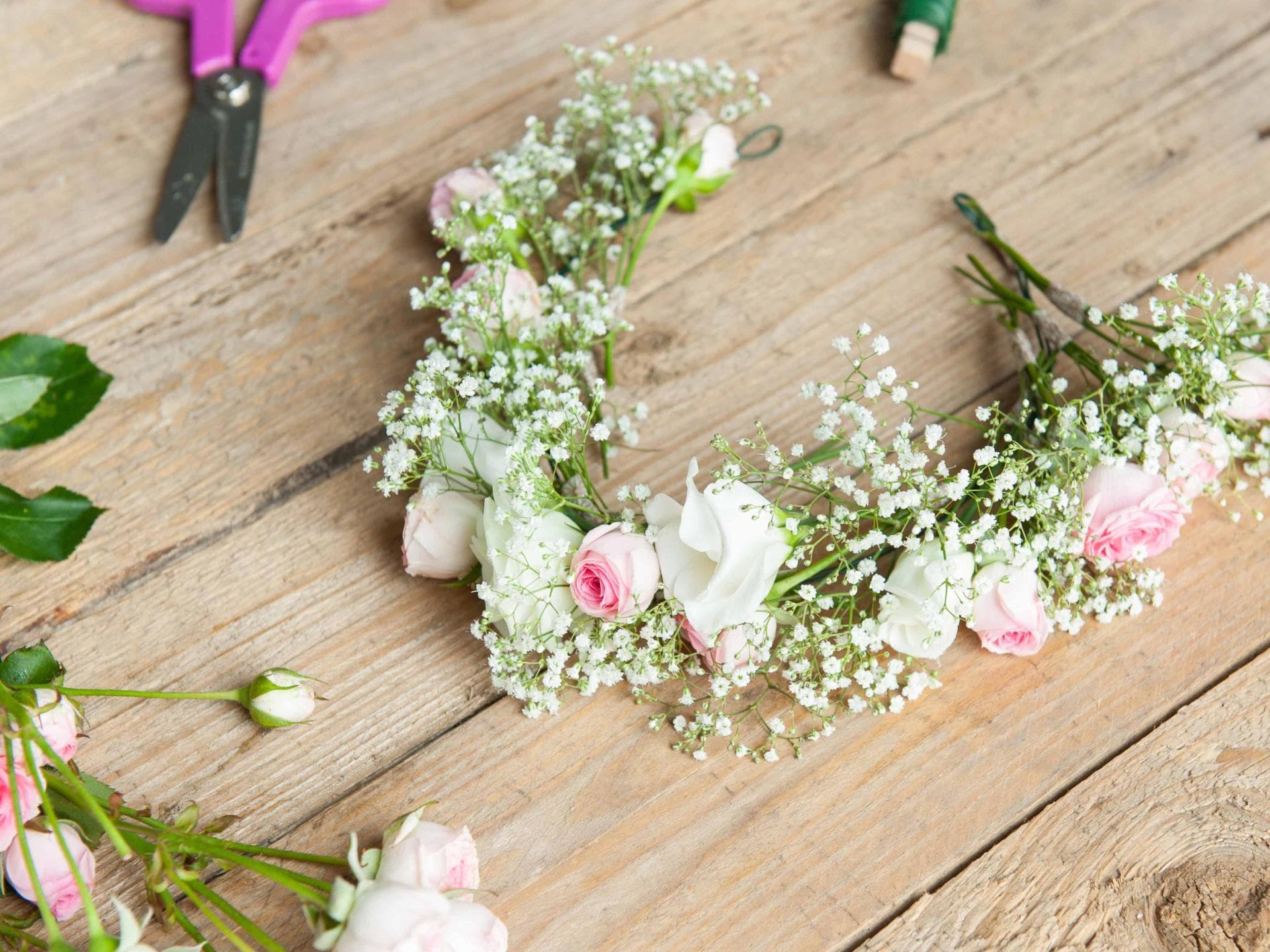 Blumenkranz für die Haare selber machen - Schritt 7