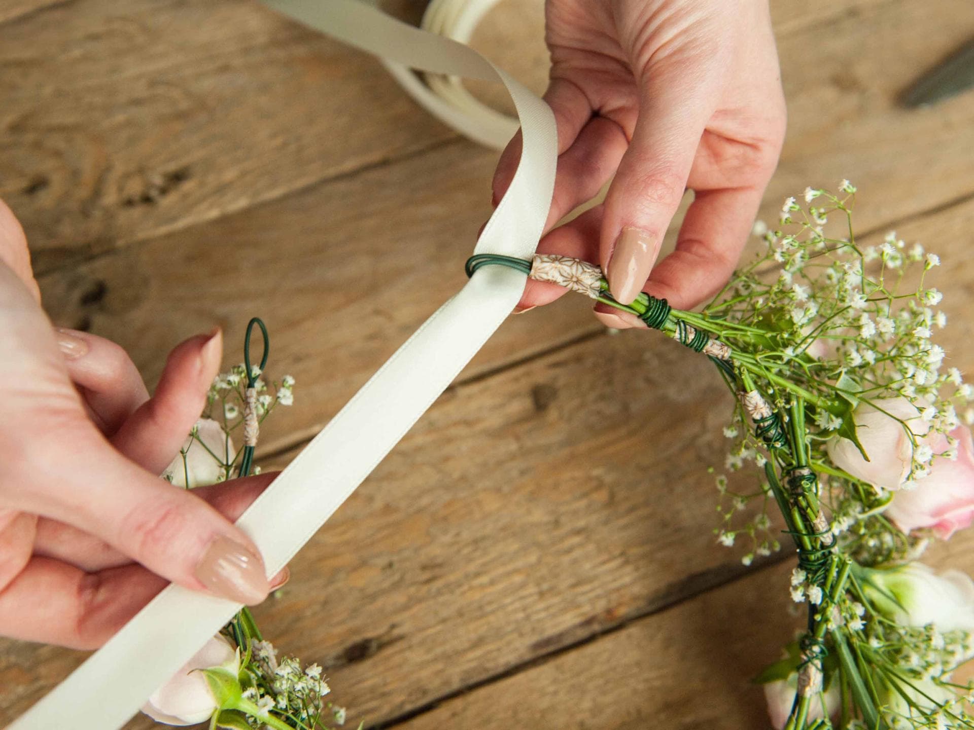 Blumenkranz für die Haare selber machen - Schritt 9