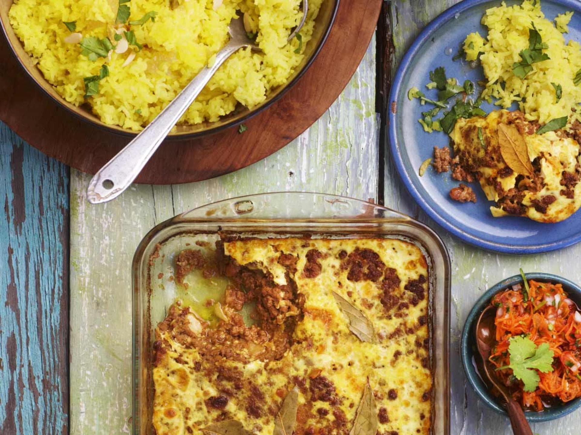 Bobotie mit Gelbem Reis