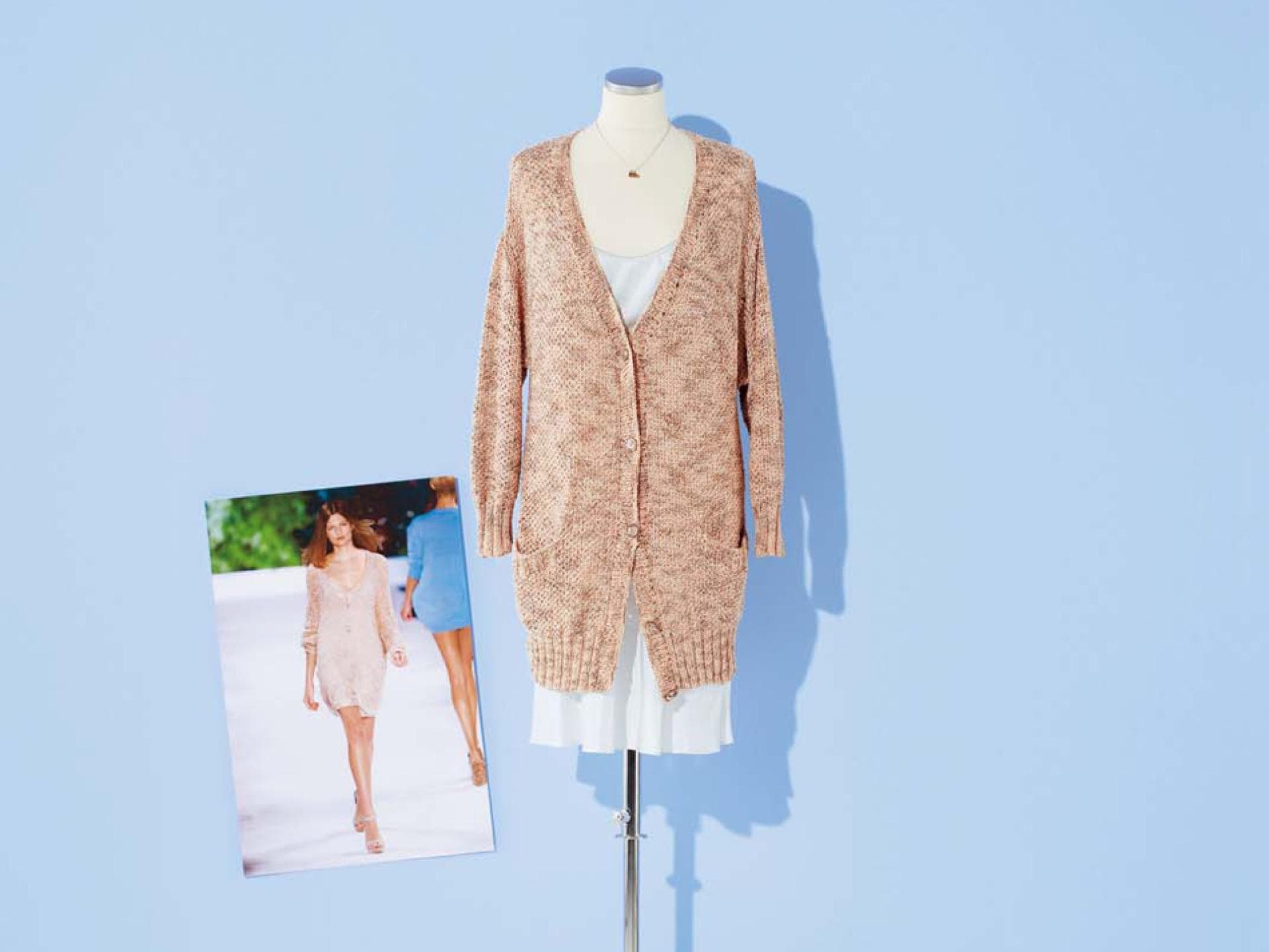 Strickanleitung für eine lange Strickjacke