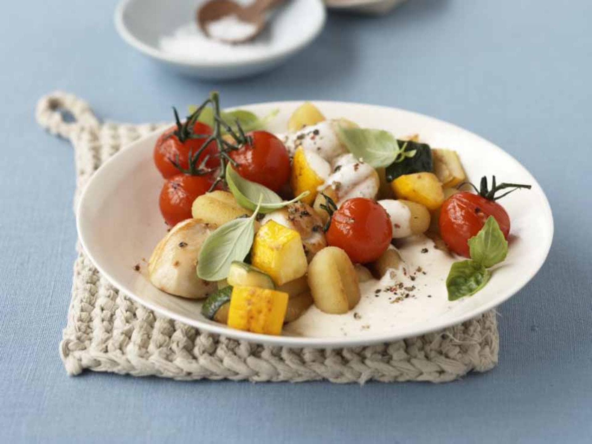 Gnocchi mit Ziegenkäse Gnocchi mit Ziegenkäse