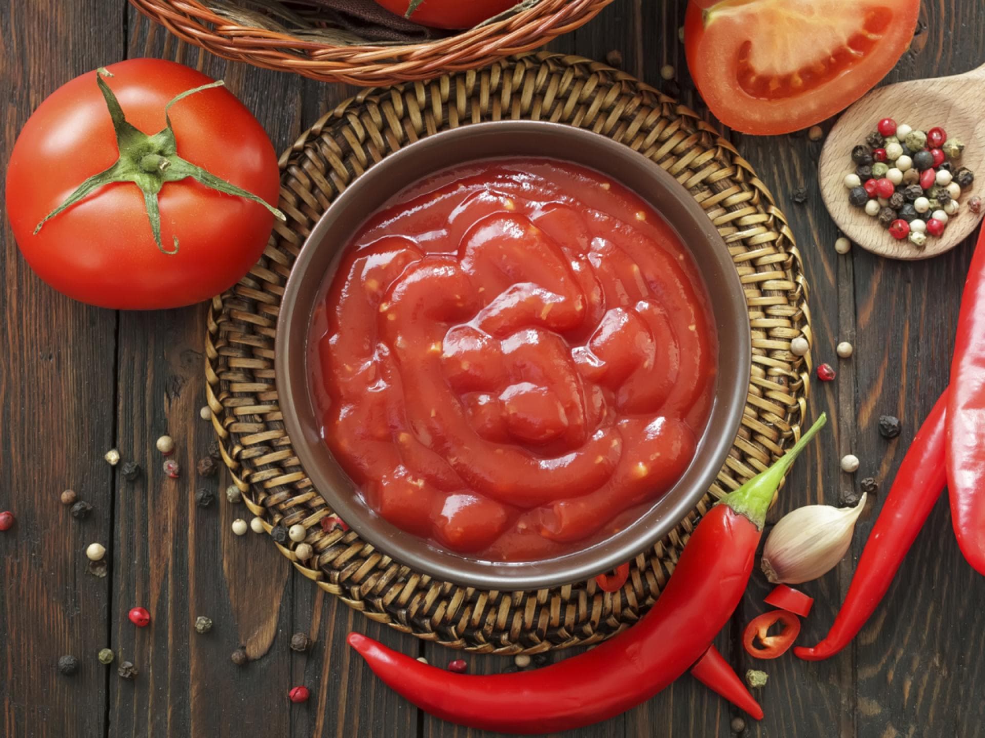 Chili-Soße Chili-Soße - Der Dip passt zu Brot genau so gut wie zu Fleisch-Gerichten oder frischem Gemüse
