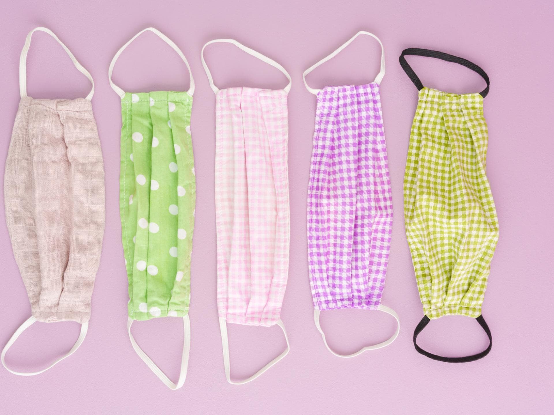 Maskenpflicht: Bunte Stoffmasken