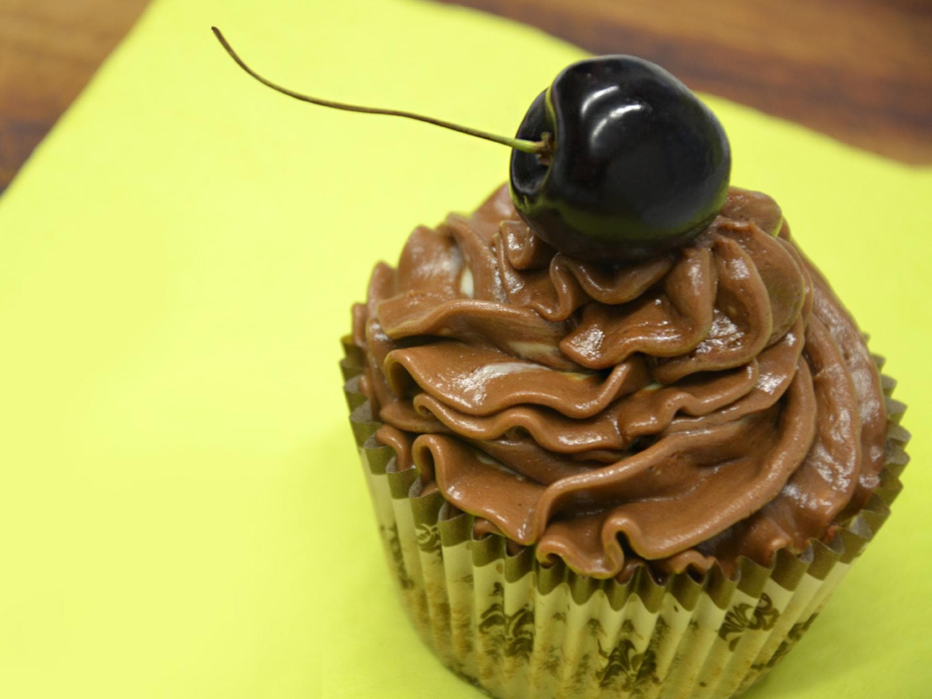 Cupcake Schoko-Kirsche