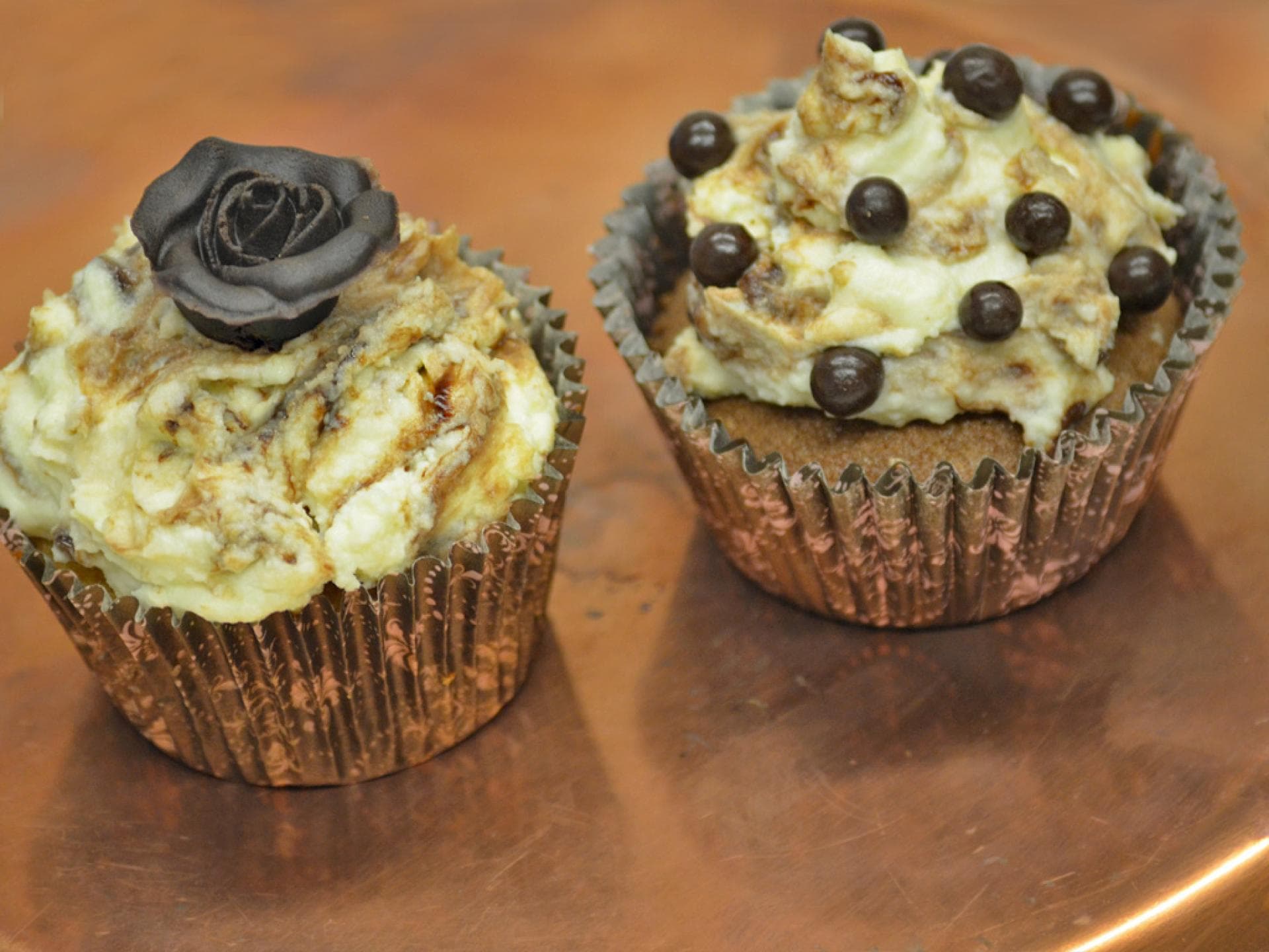 Cupcake mit Schokocreme Frosting