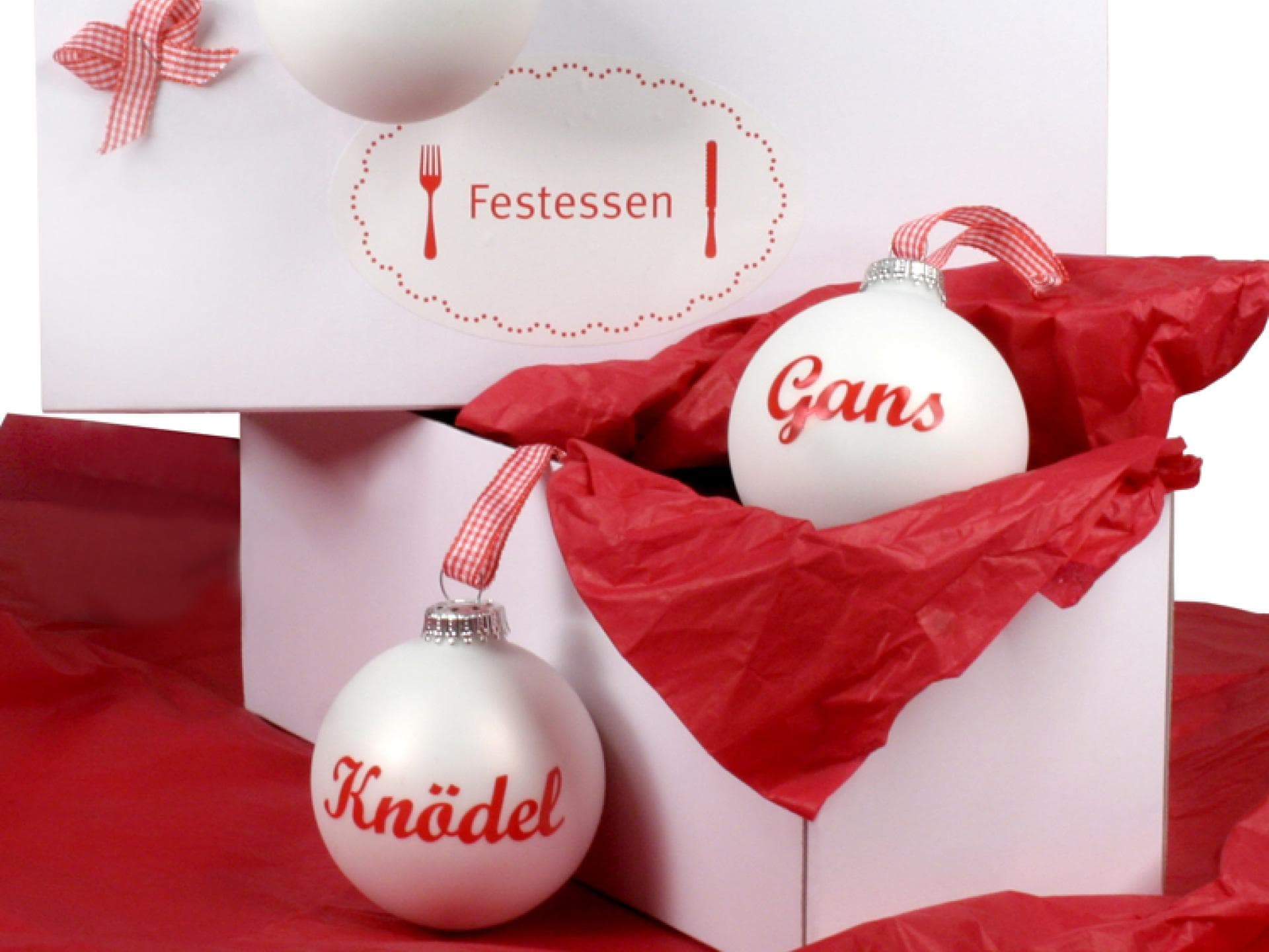 Witzige Deko-Weihnachtsbaumkugeln