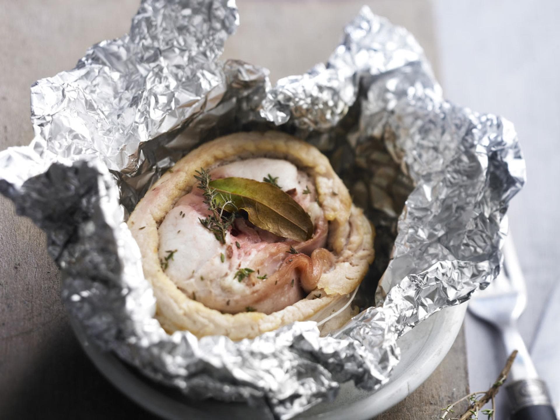 Kaninchen in Alufolie Dukan-Diät: Kaninchen in Alufolie