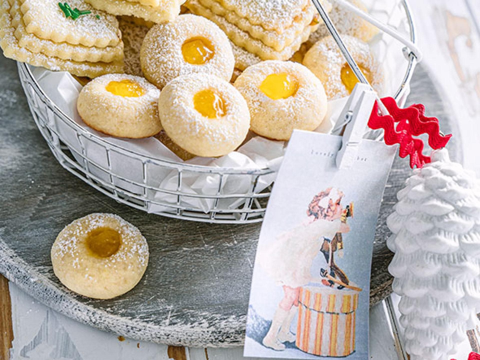 Engelsaugen mit Lemon Curd