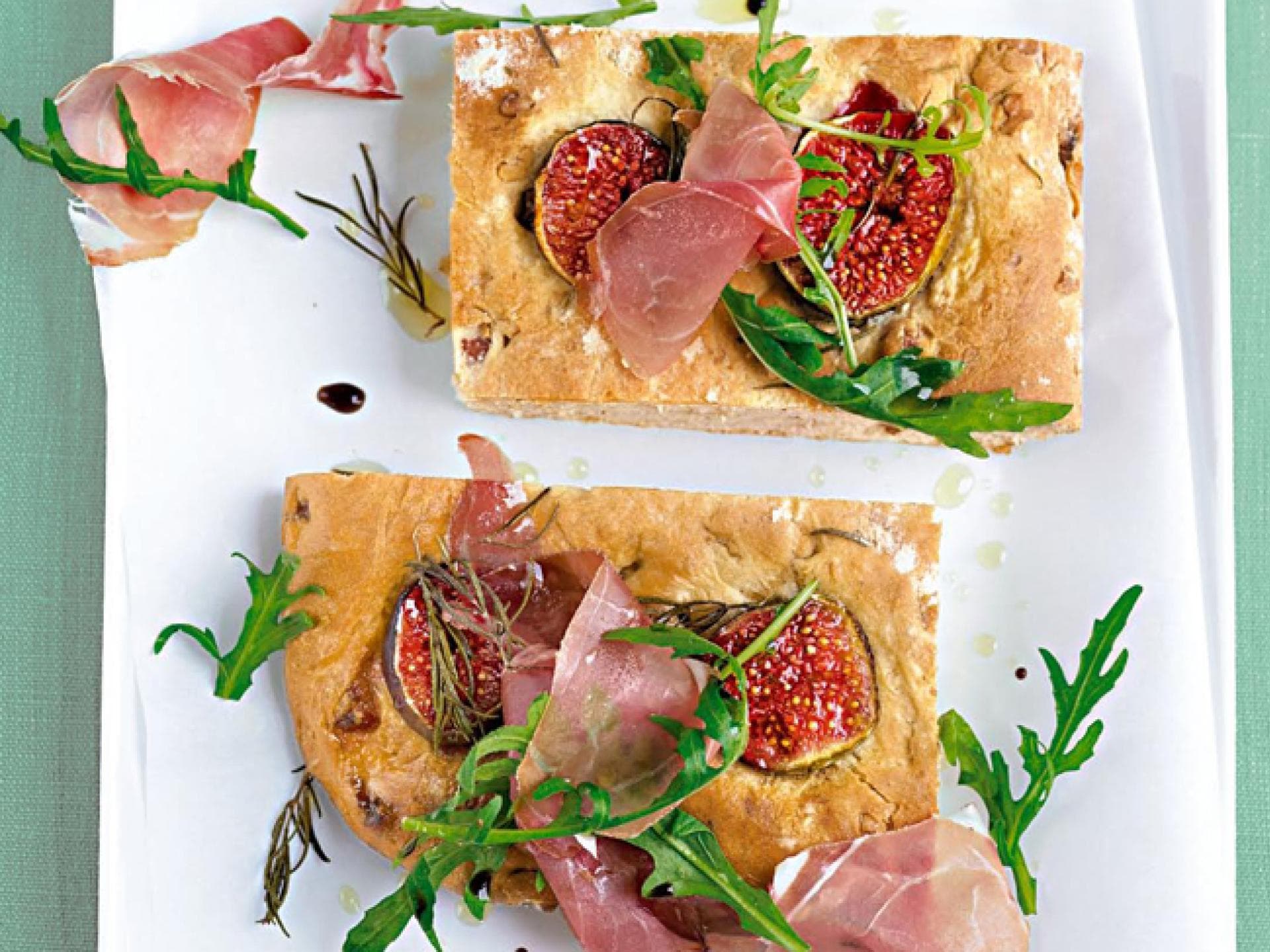 Feigen-Schiacciata - Toskanisches Fladenbrot mit San-Daniele-Schinken