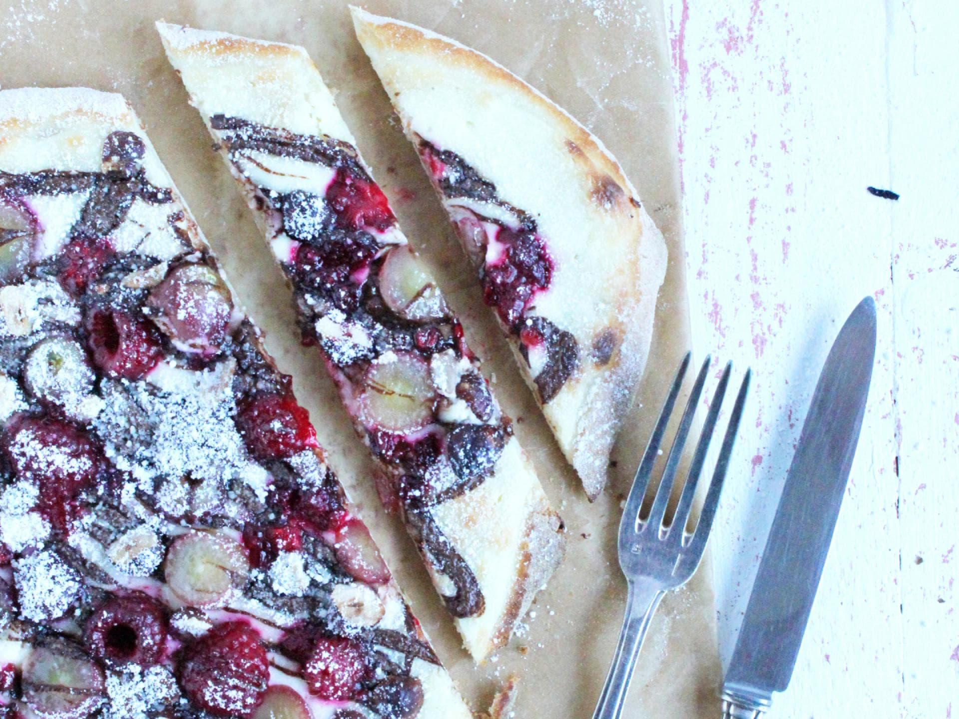 Flammkuchen Nutella Beeren Flammkuchen Nutella Beeren