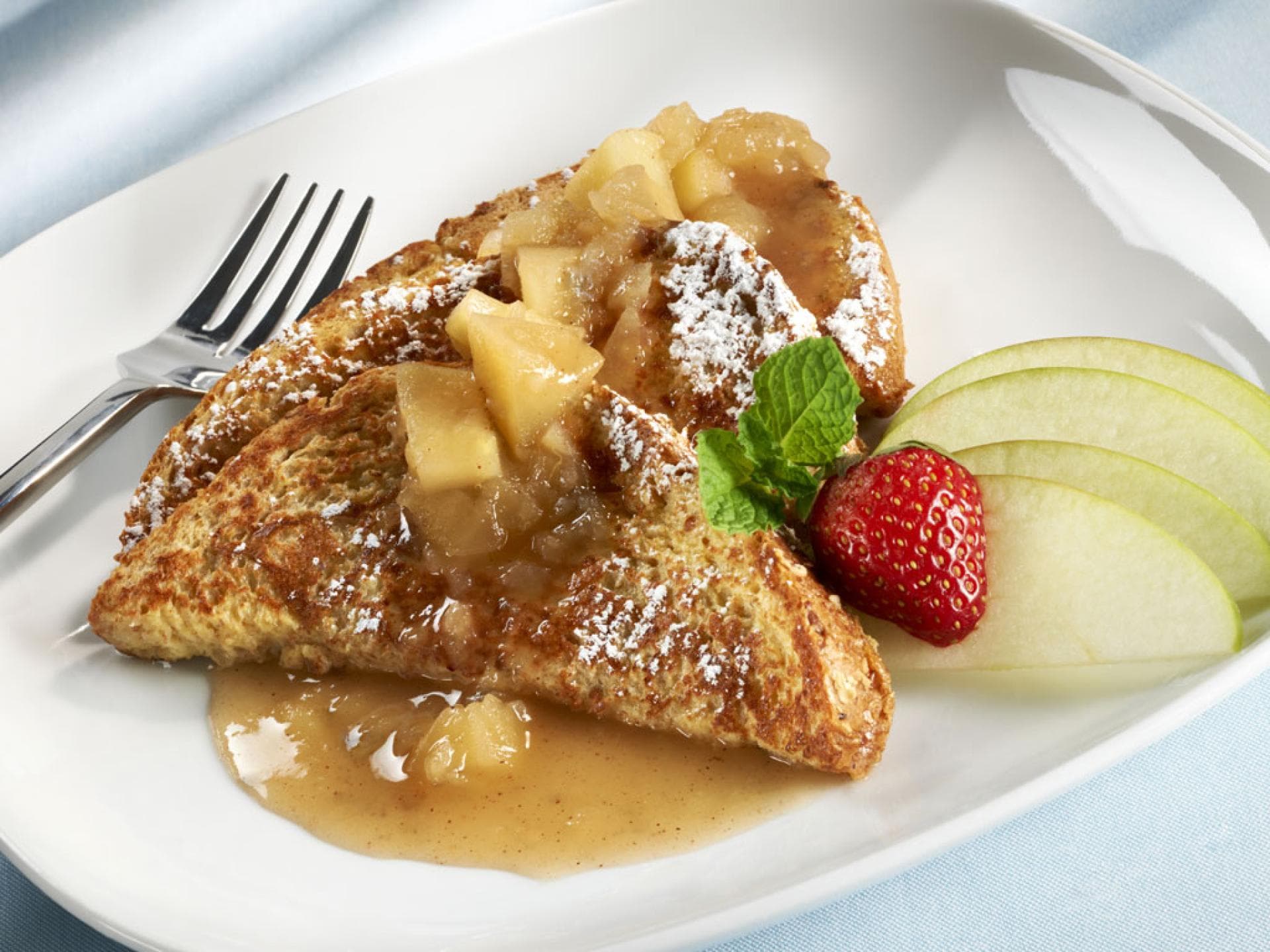 French Toast mit Apfelkompott